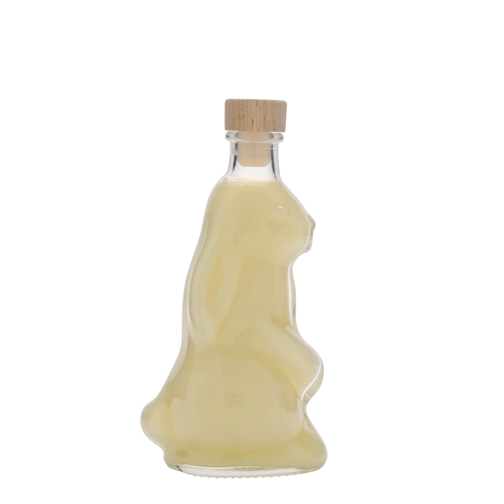 200 ml Glasflasche «Hase», Mündung: Kork