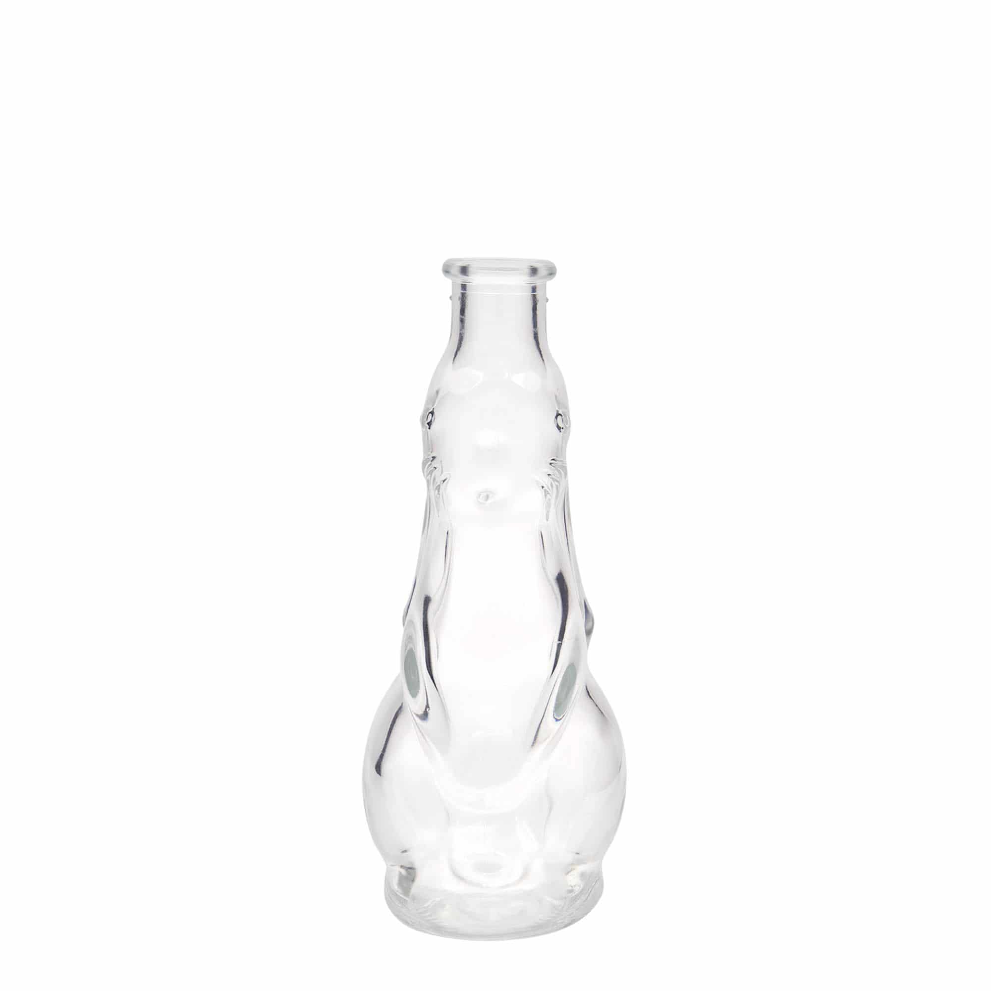 200 ml Glasflasche 'Hase', Mündung: Kork