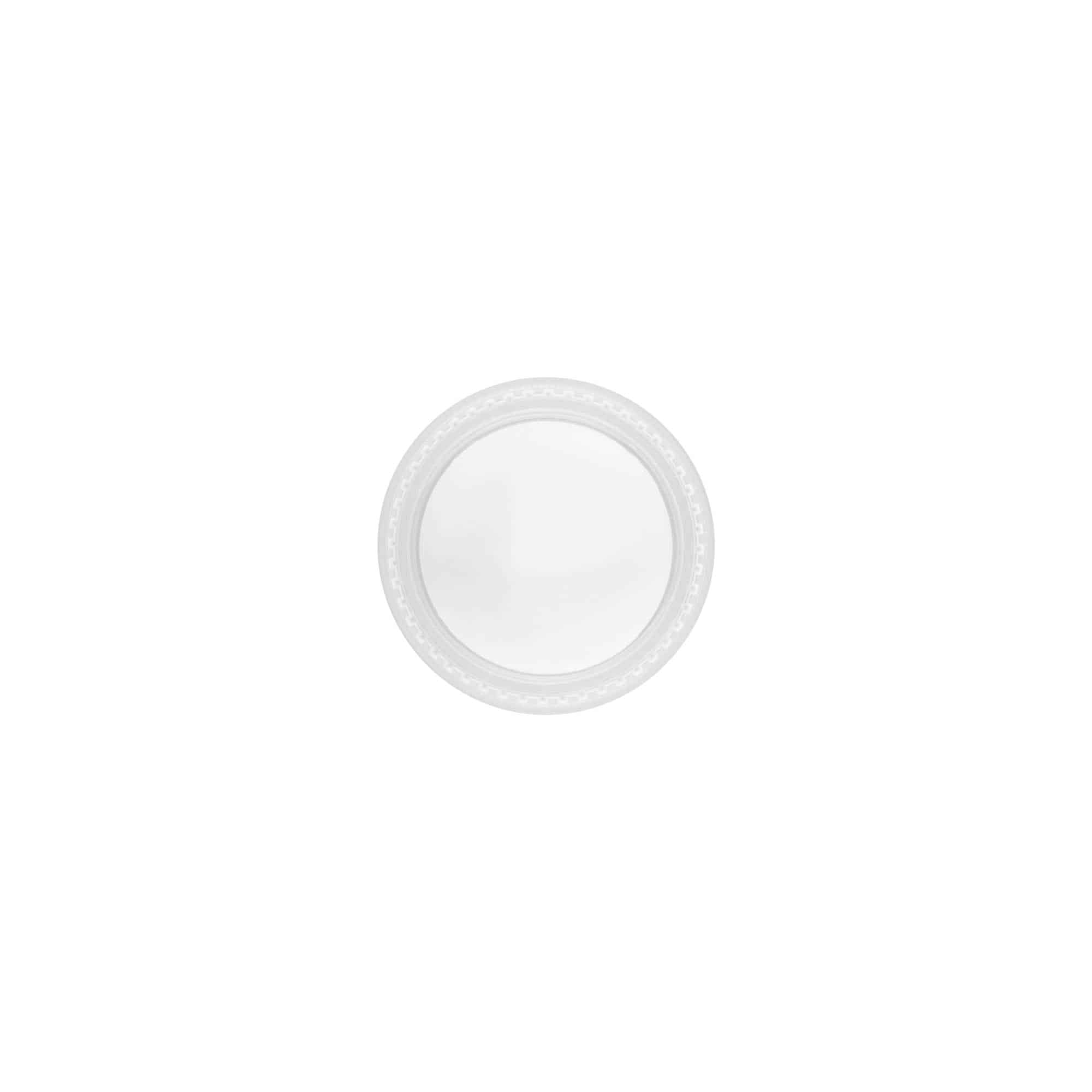 Schraubverschluss «Clear/Platin Edition», PP-Kunststoff, weiss, für Mündung: 45/2P