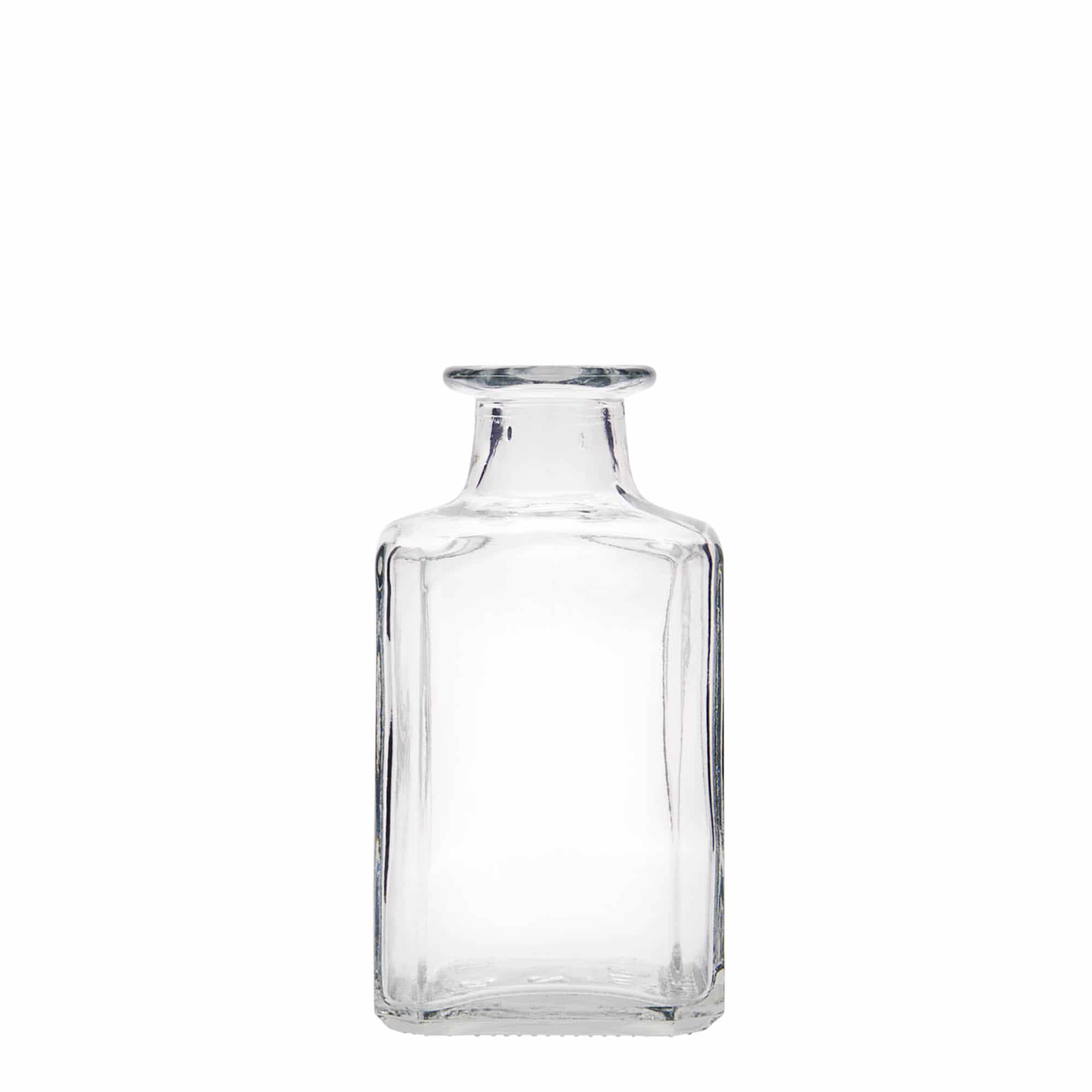 250 ml Glasflasche 'Torben', quadratisch, Mündung: Kork 250 ml Glasflasche 'Torben', quadratisch, Mündung: Kork