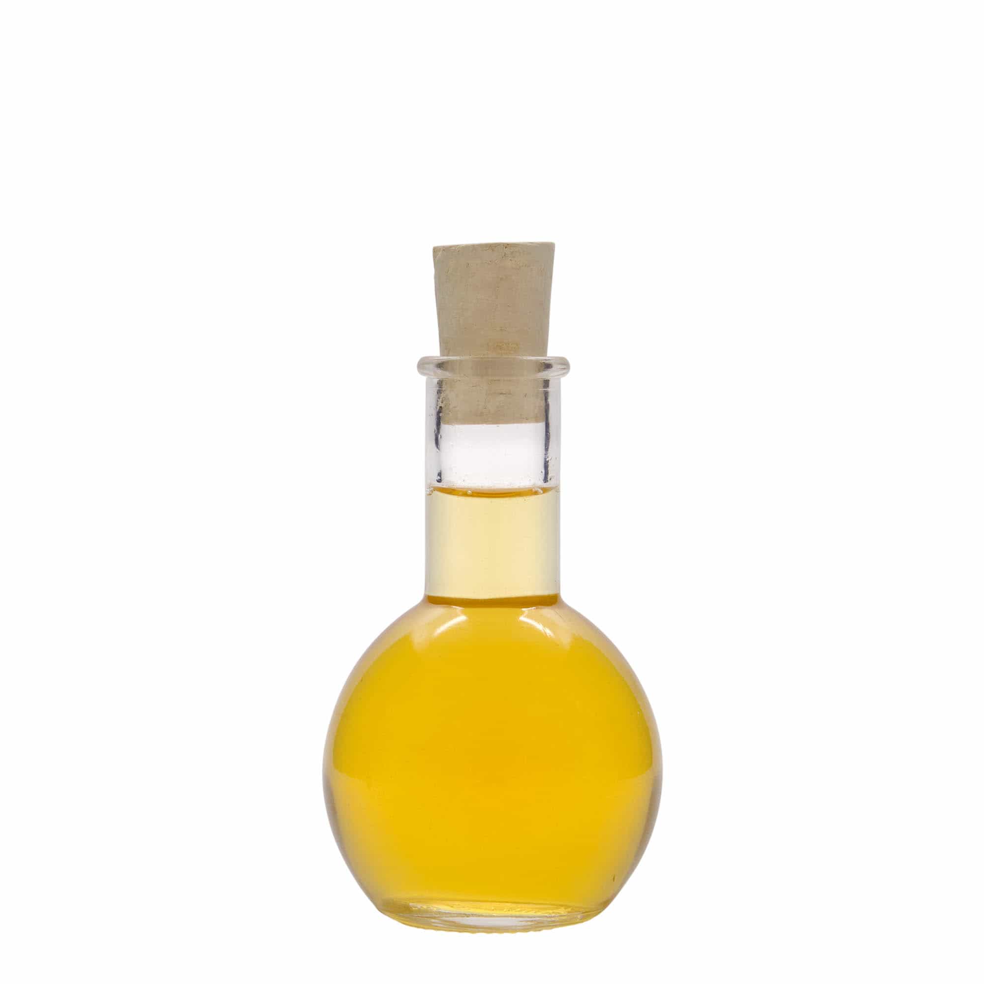 100 ml Glasflasche «Tulipano», Mündung: Kork