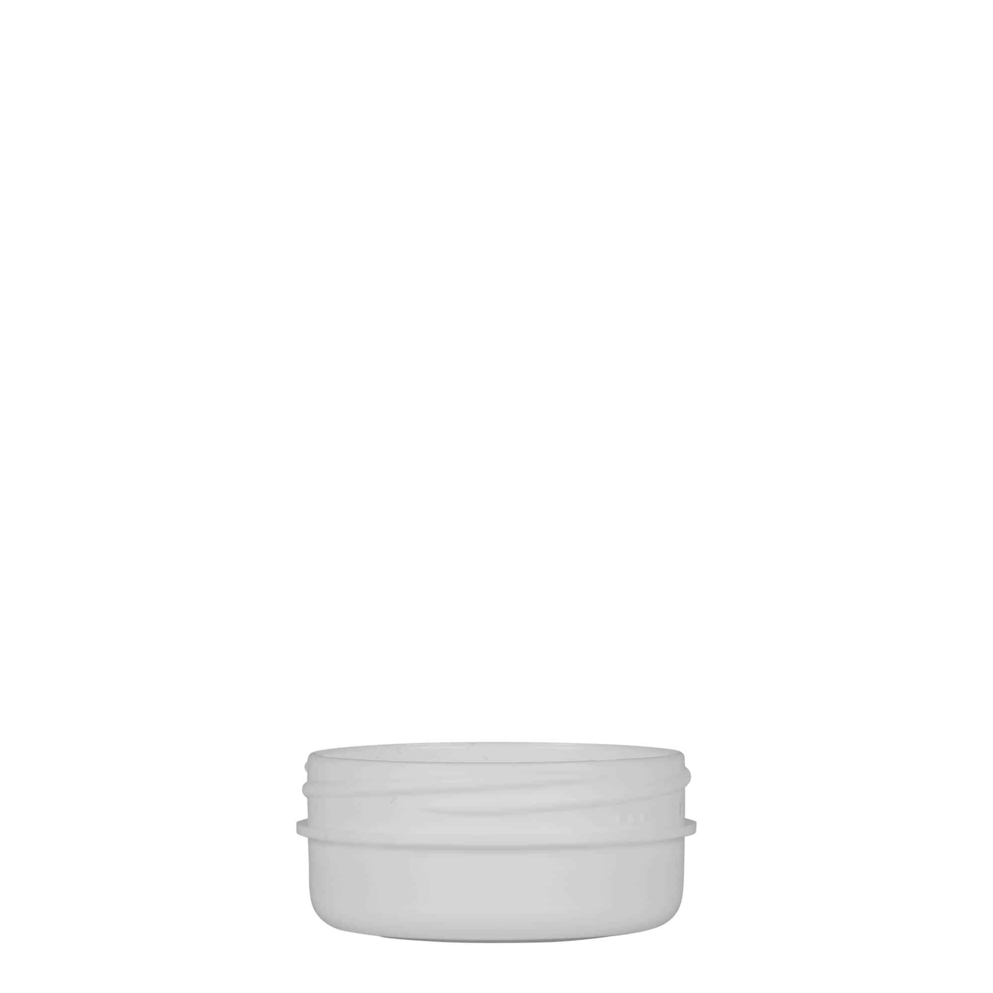 12 ml Kunststoffdose 'White Line', PP, weiß, Mündung: Schraubverschluss 12 ml Kunststoffdose 'White Line', PP, weiß, Mündung: Schraubverschluss