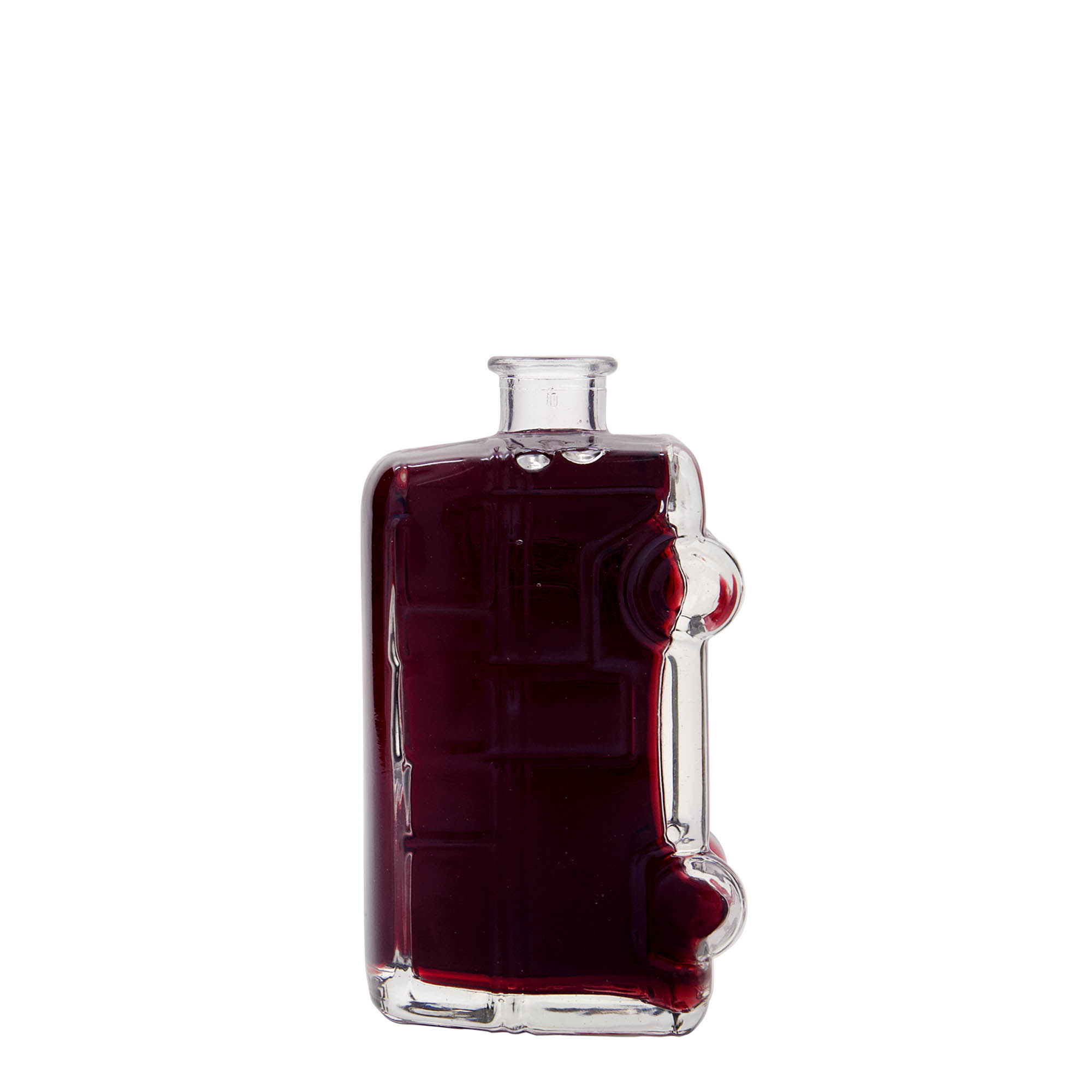 200 ml Glasflasche 'Bulli', Mündung: Kork 200 ml Glasflasche 'Bulli', Mündung: Kork