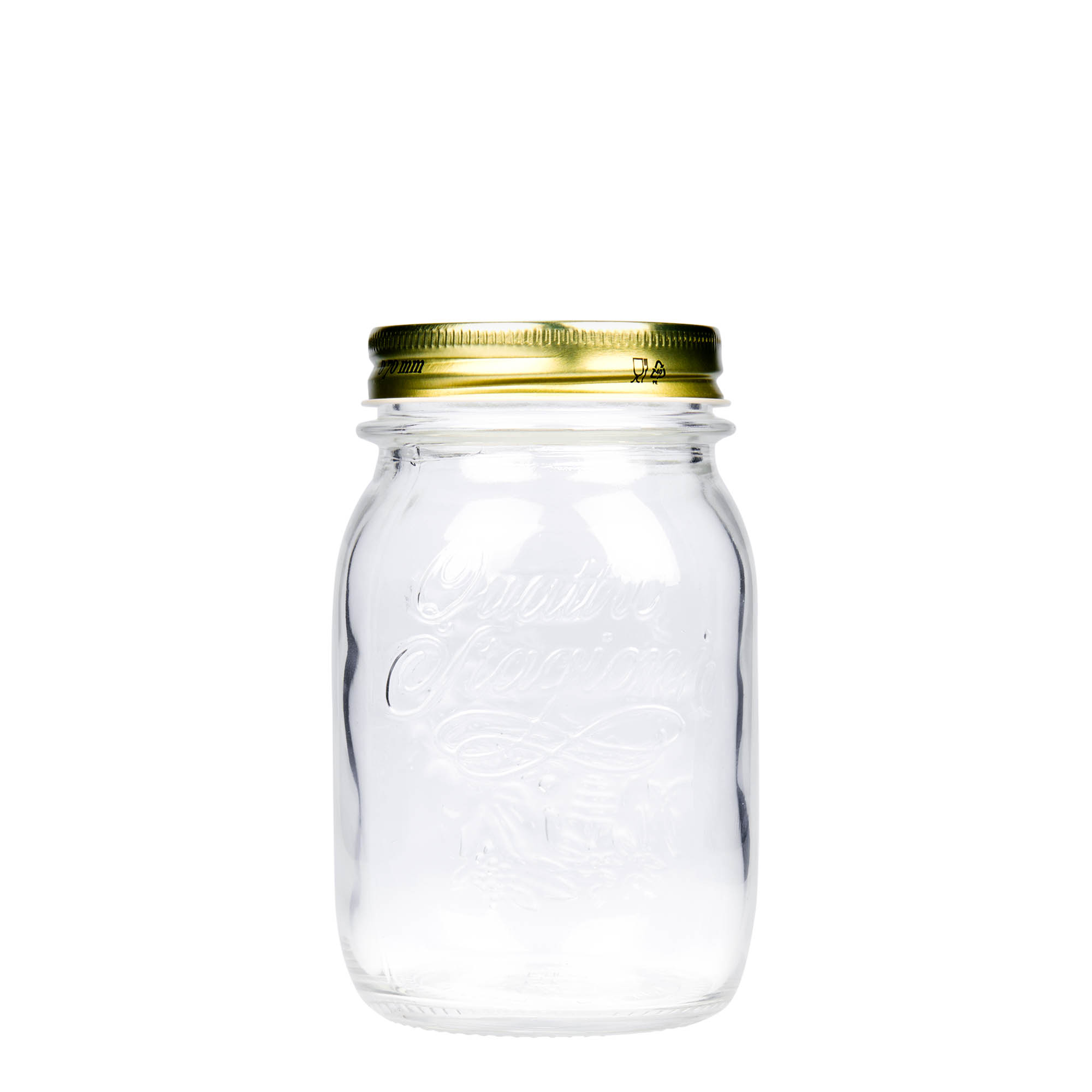 500 ml Glas «Quattro Stagioni», Mündung: Schraubverschluss