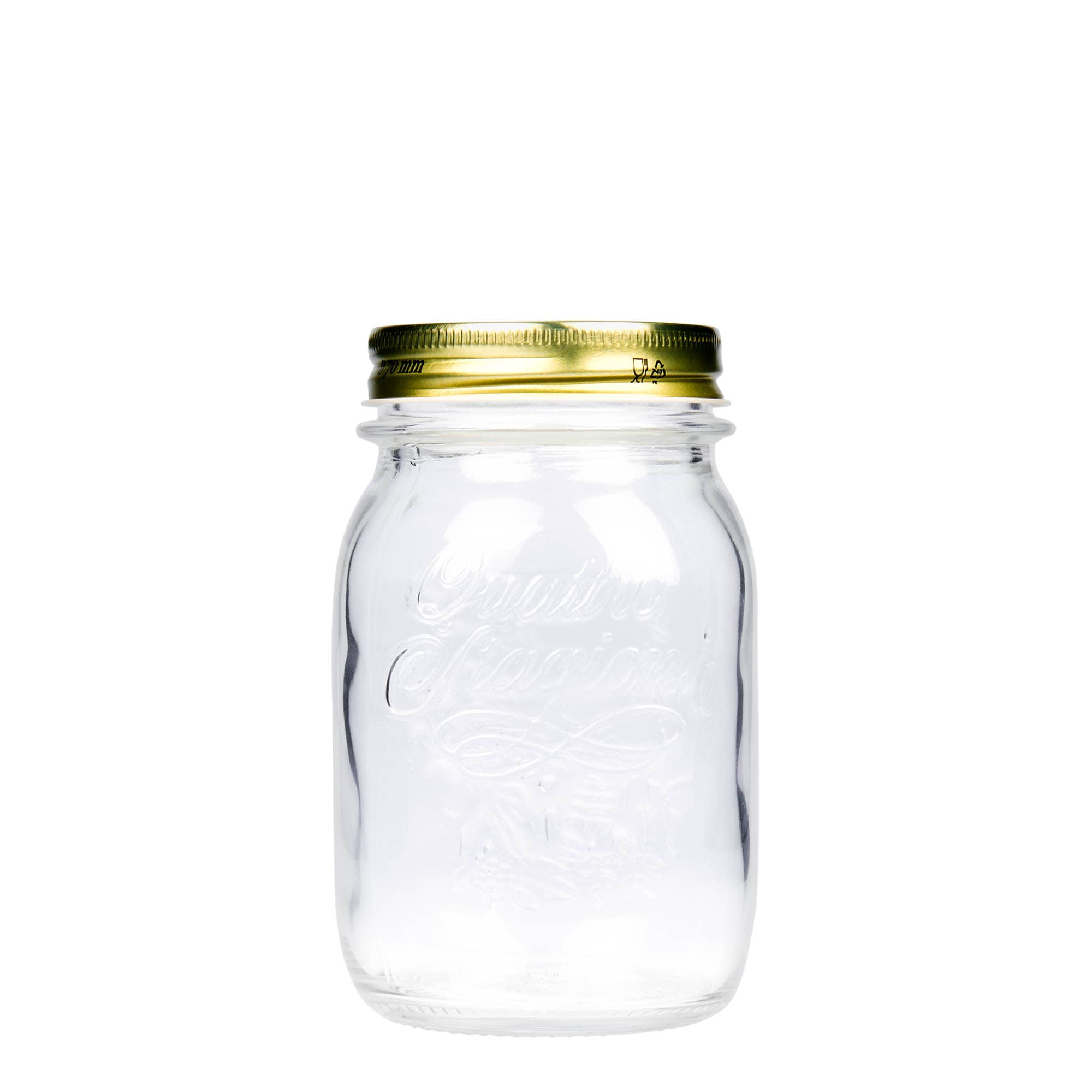 500 ml Glas «Quattro Stagioni», Mündung: Schraubverschluss