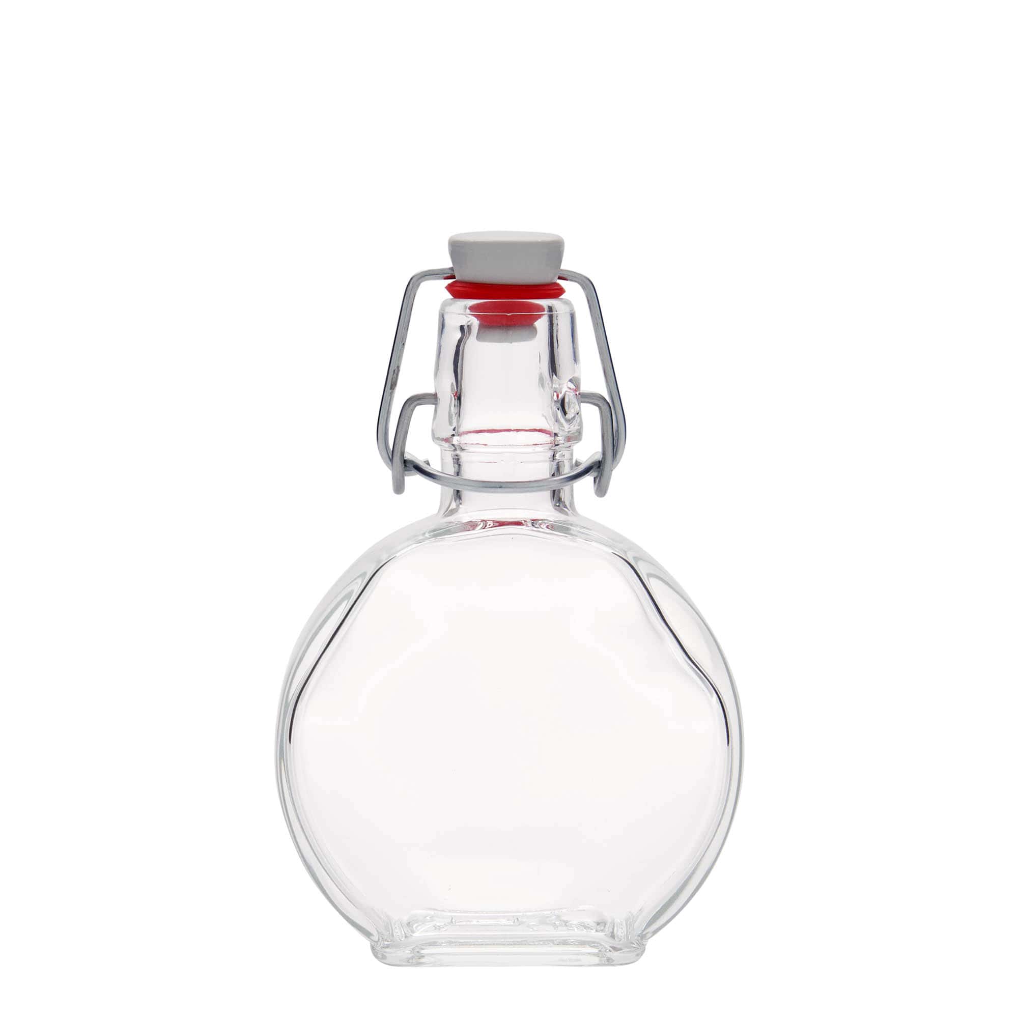 200 ml Glasflasche 'Sensatione', rechteckig, Mündung: Bügelverschluss