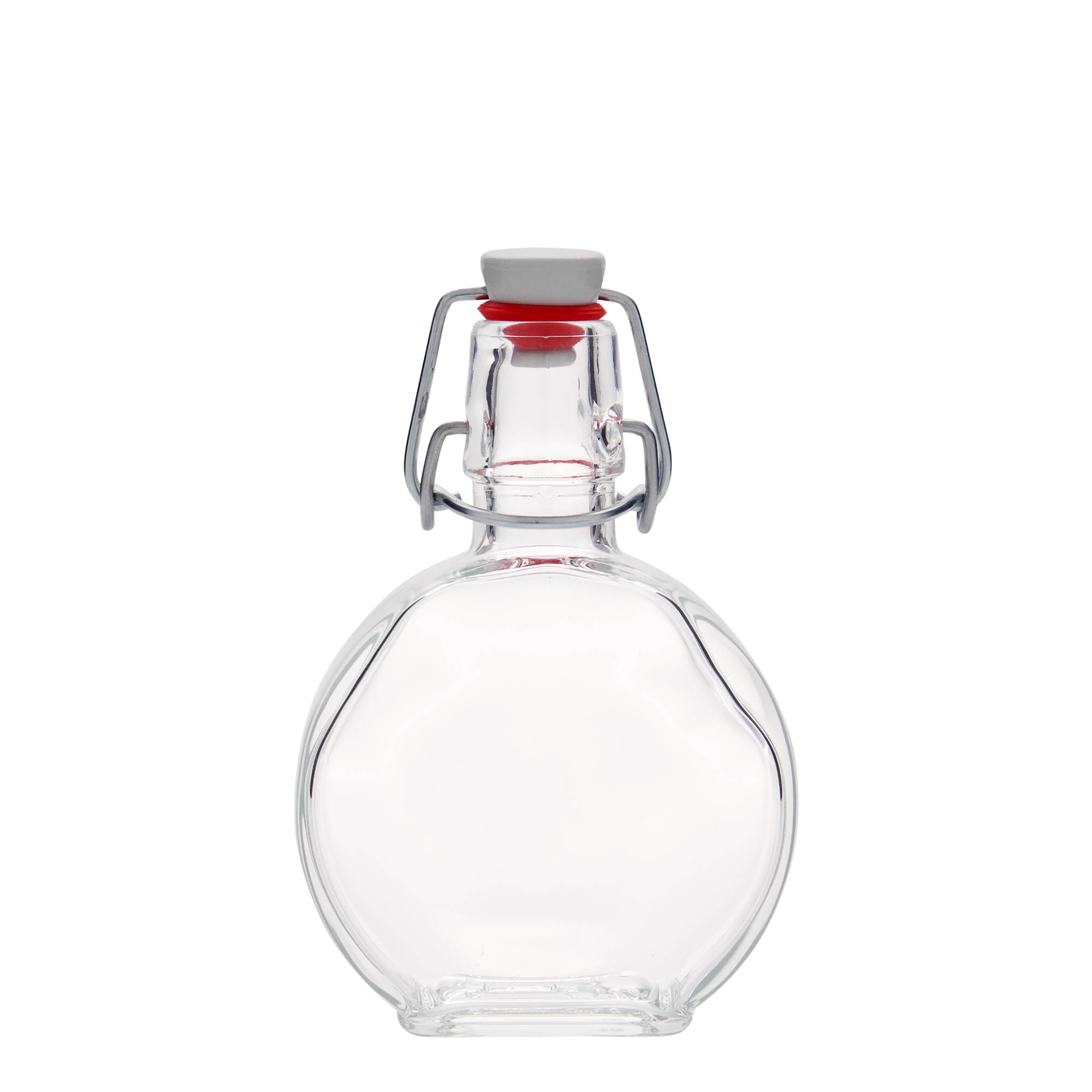 200 ml Glasflasche «Sensatione», rechteckig, Mündung: Bügelverschluss