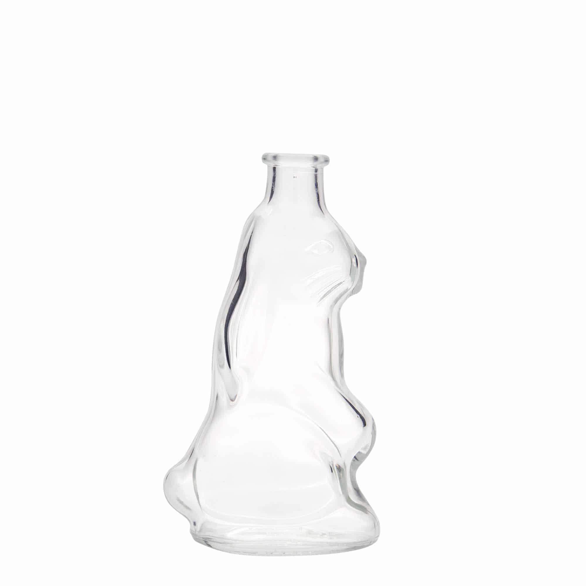 200 ml Glasflasche 'Hase', Mündung: Kork 200 ml Glasflasche 'Hase', Mündung: Kork