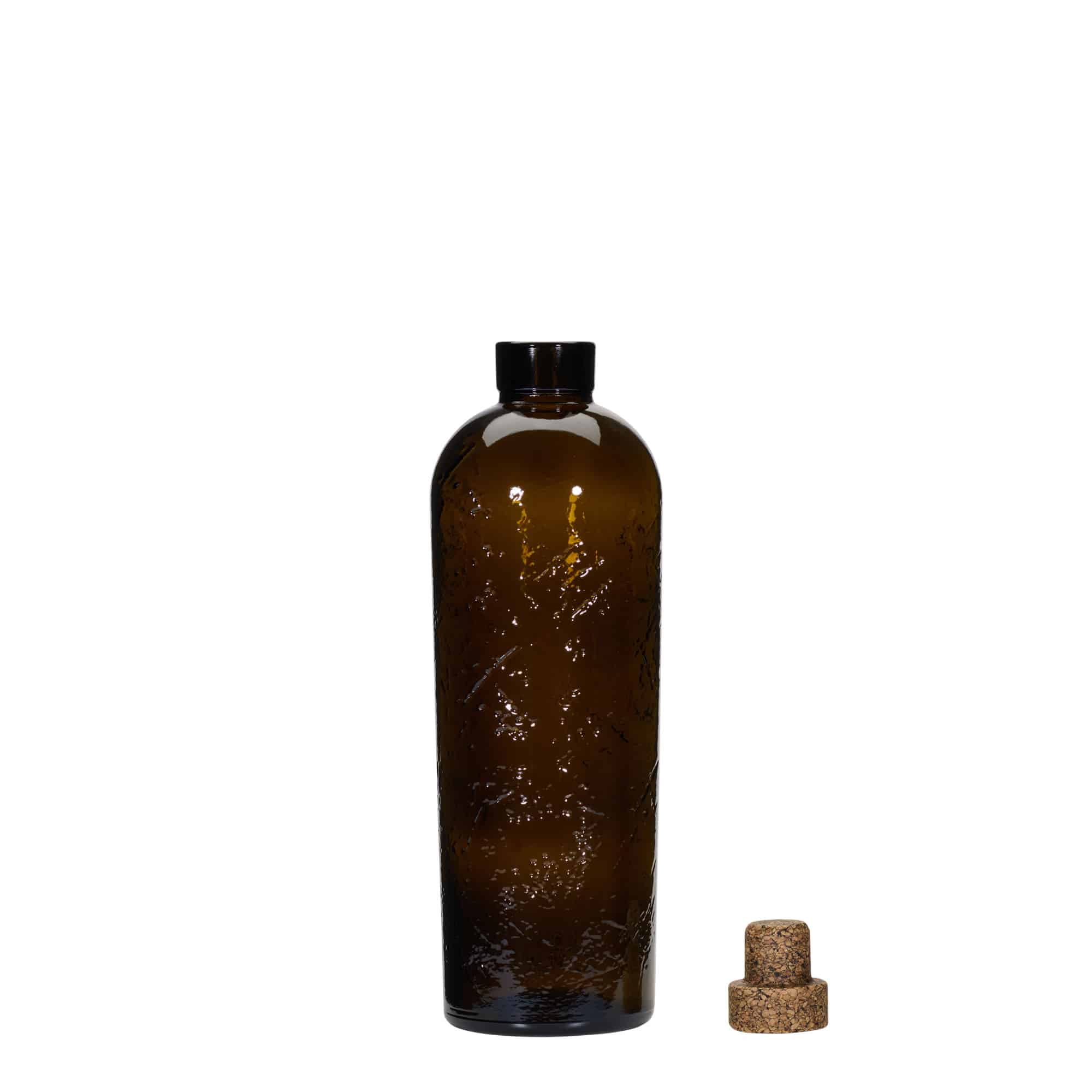 700 ml Wildly Crafted Glasflasche «Natural», braun, Mündung: Kork