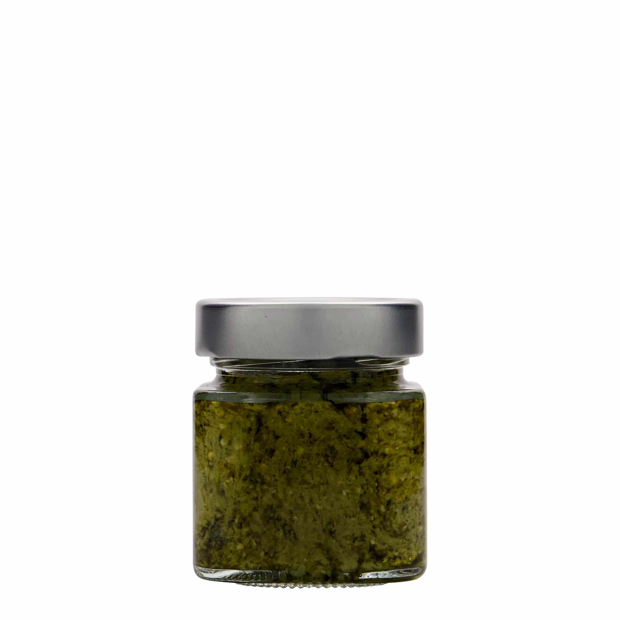 156 ml Vierkantglas 'Funny', Mündung: Deep-Twist-Off (DTO 58)