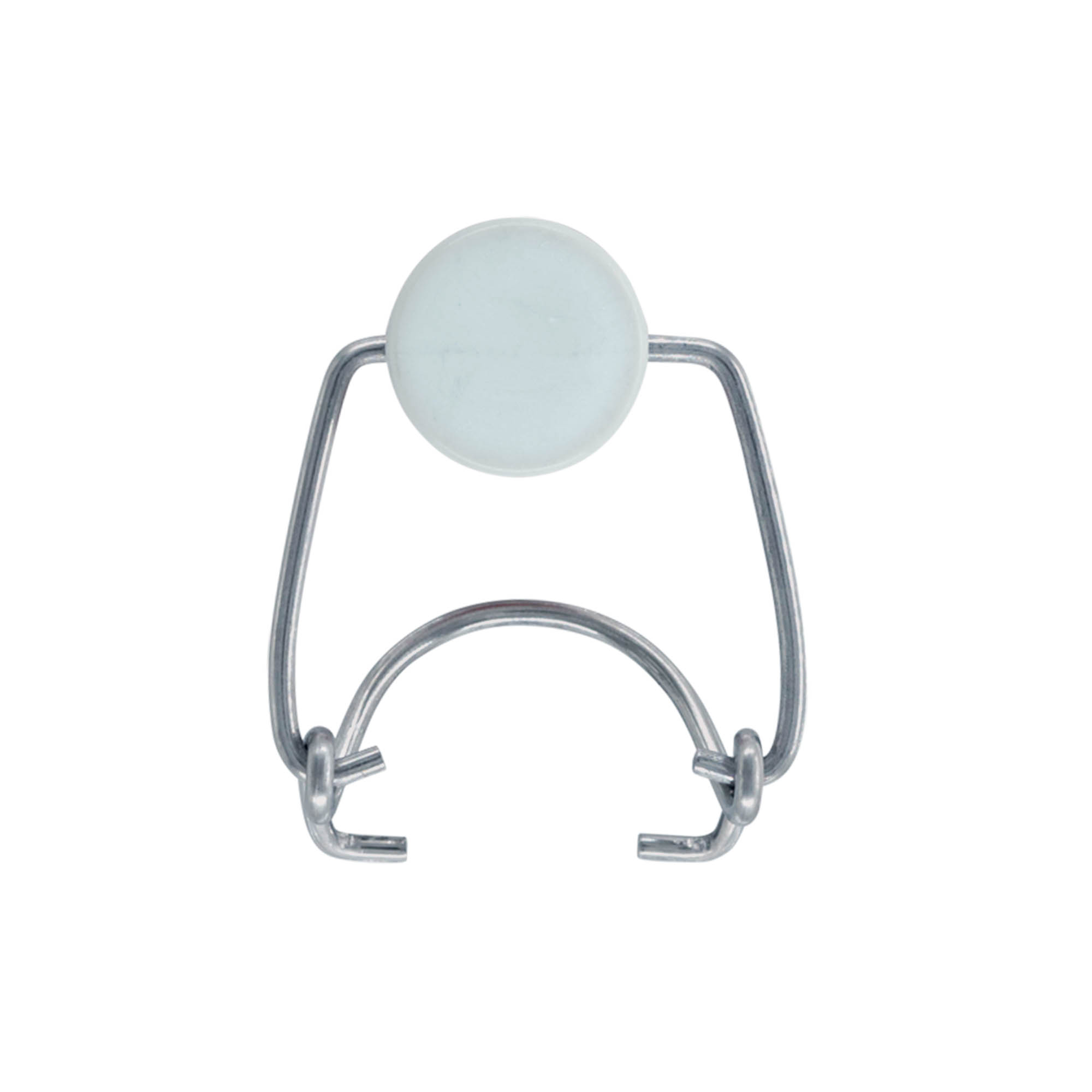 Bügelverschluss Standard, Kunststoff, rot-weiß Bügelverschluss Standard, Kunststoff, rot-weiß