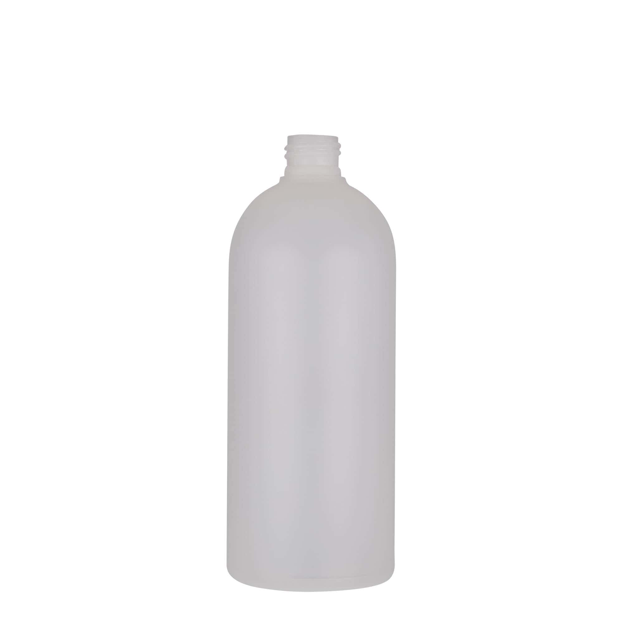 500 ml Kunststoffflasche 'Tuffy', HDPE, natur, Mündung: 24/410