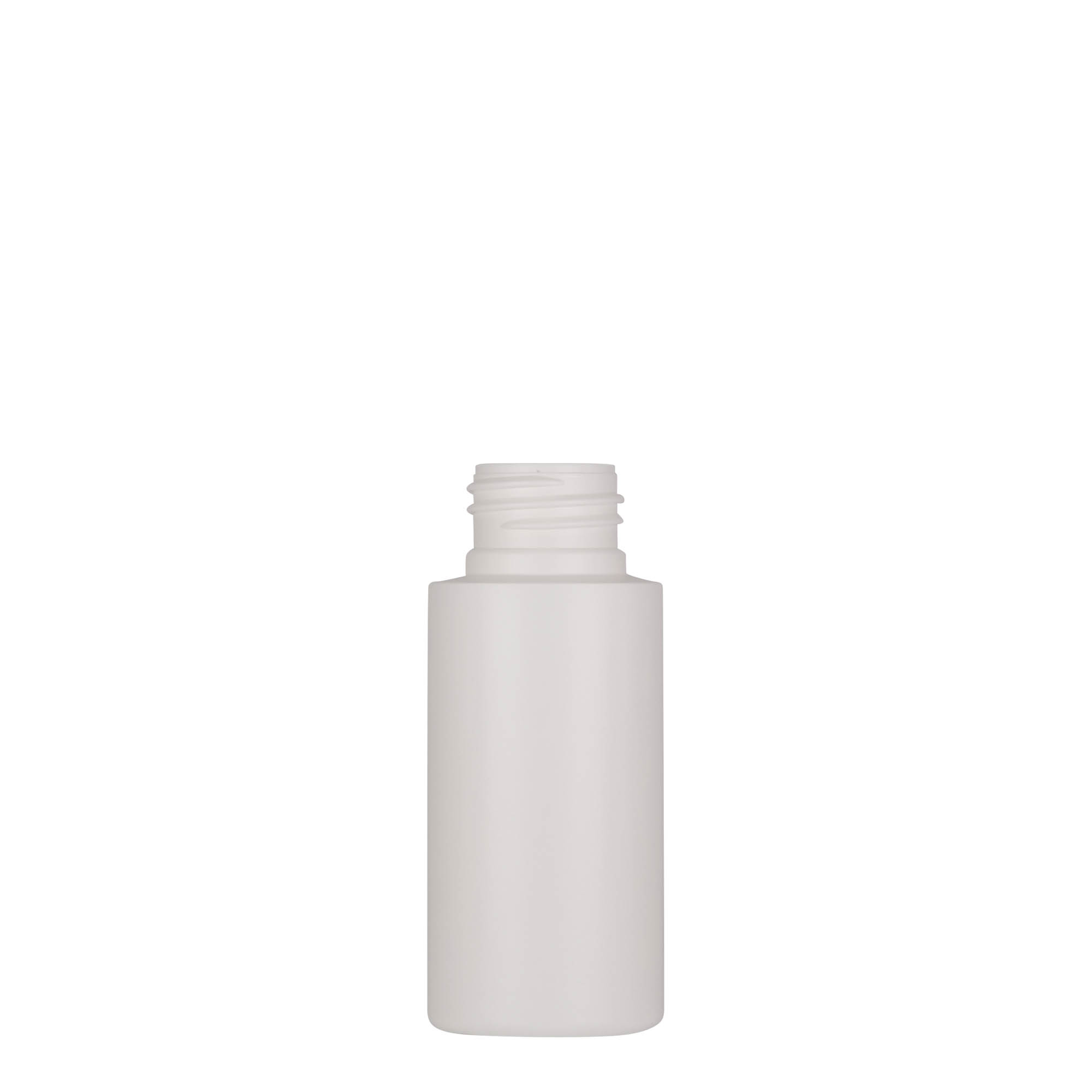 50 ml Kunststoffflasche 'Pipe', Green HDPE, weiß, Mündung: 24/410