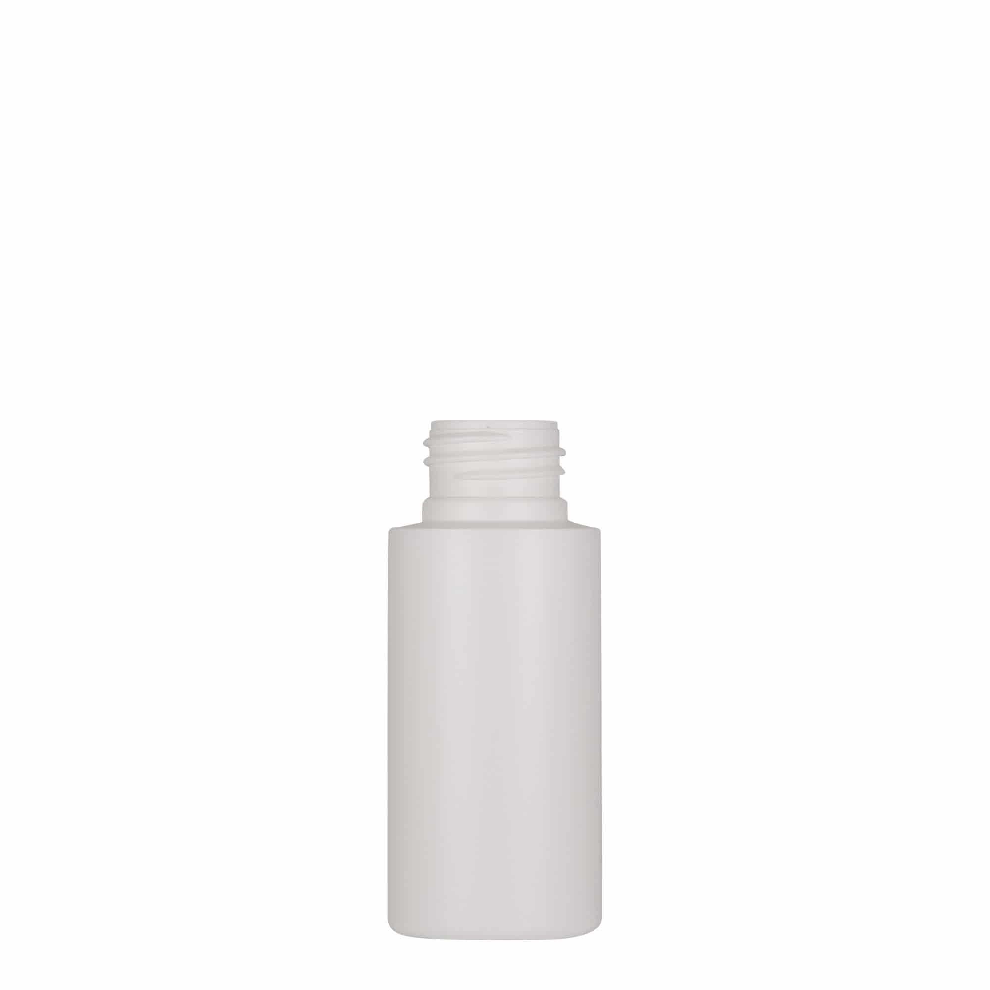 50 ml Kunststoffflasche «Pipe», Braskem®, weiss, Mündung:  24/410