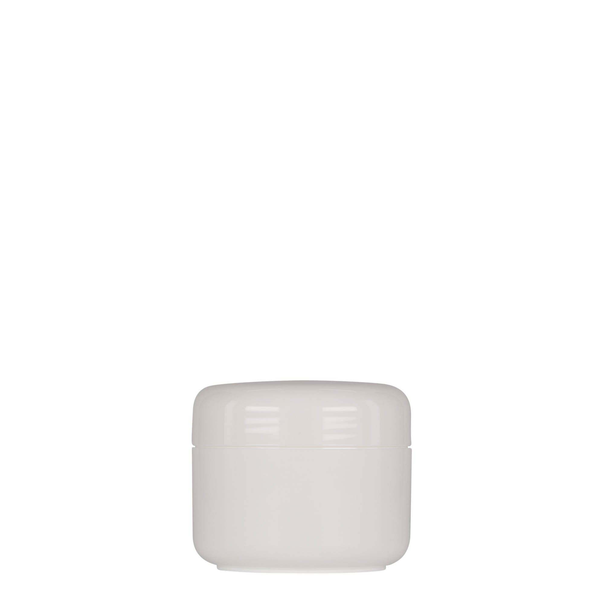 50 ml Kunststoffdose 'Bianca', PP, weiß, Mündung: Schraubverschluss 50 ml Kunststoffdose 'Bianca', PP, weiß, Mündung: Schraubverschluss