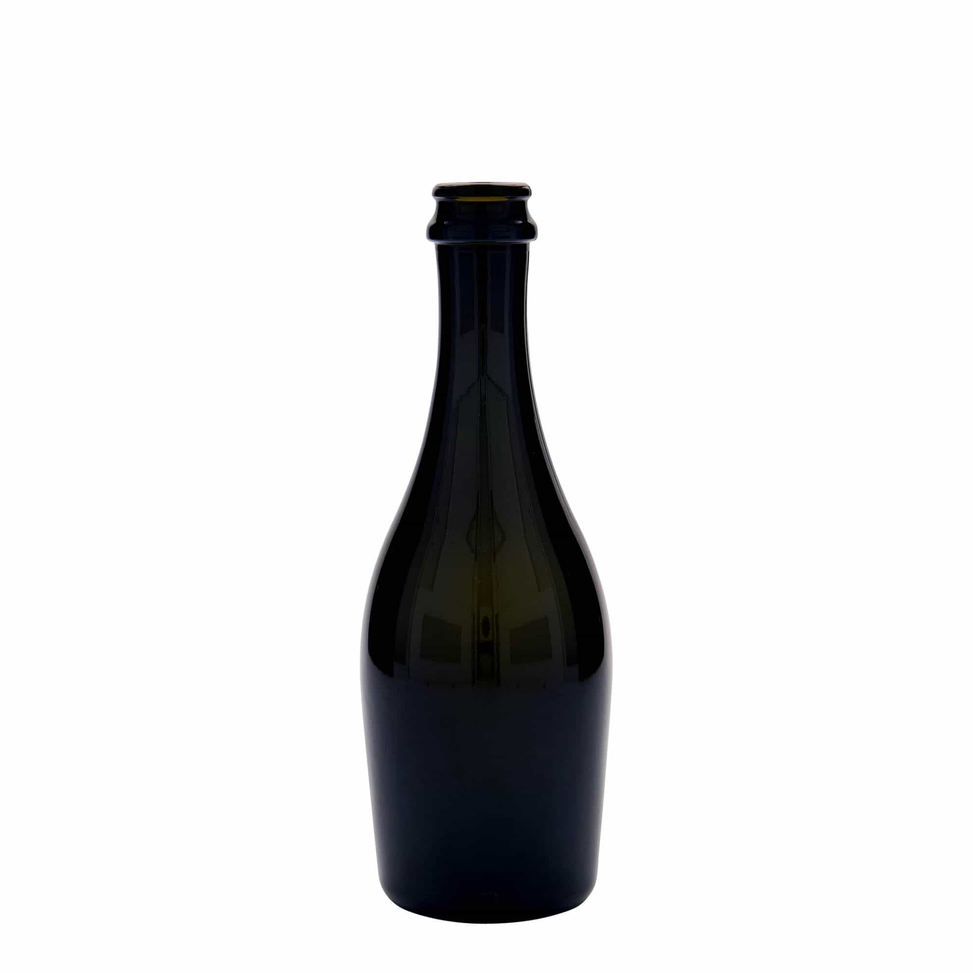 330 ml Sektflasche «Carmen», Glas, antikgrün, Mündung: Kronkorken