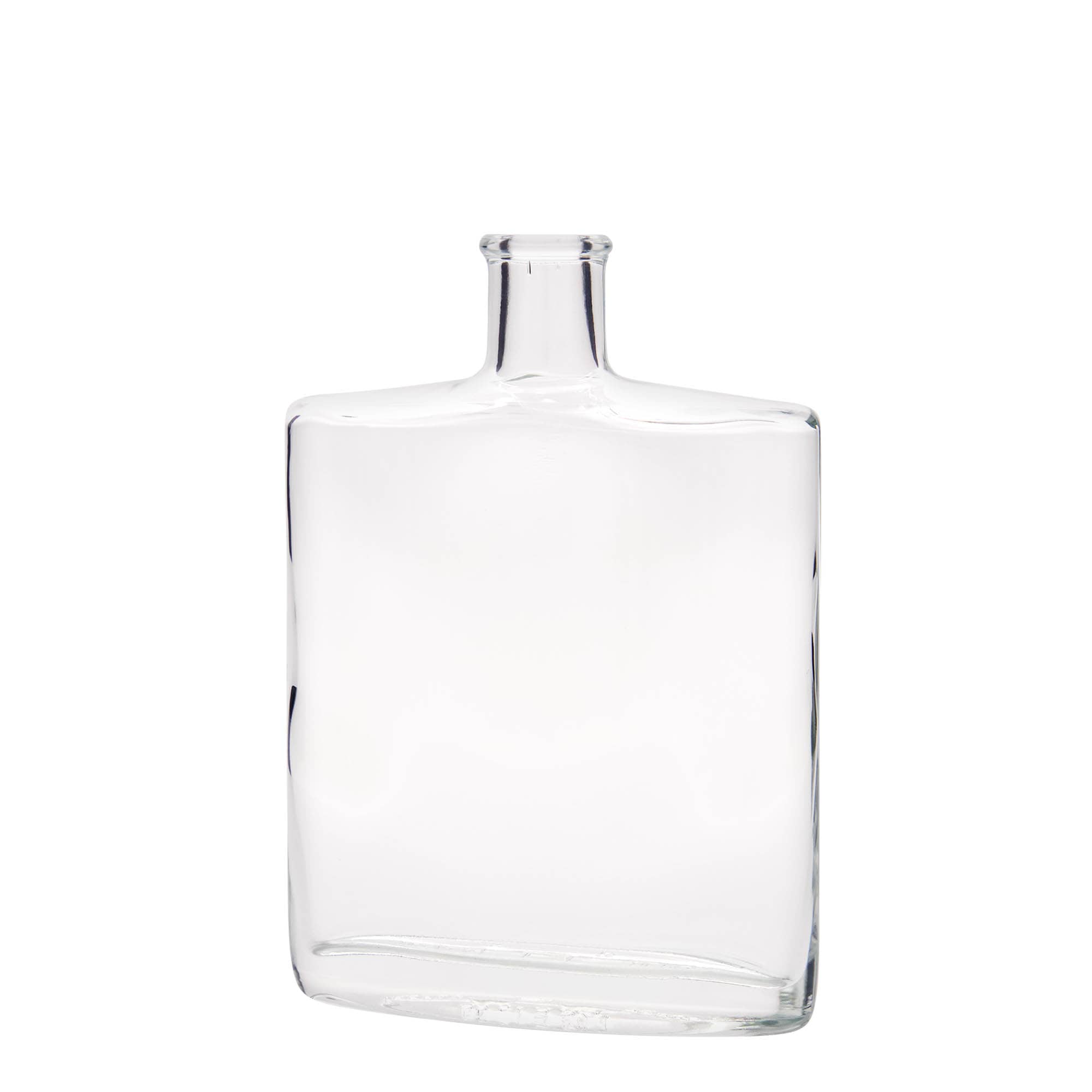 500 ml Glasflasche «Zorbas», oval, Mündung: Kork