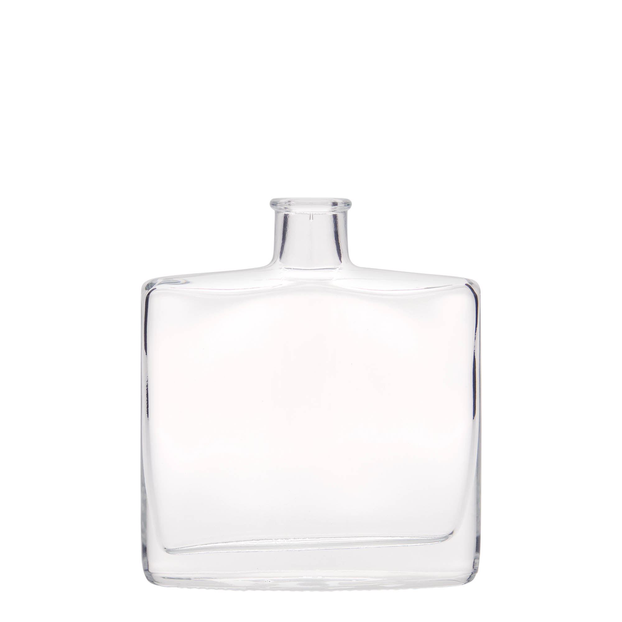 200 ml Glasflasche «Zorbas», oval, Mündung: Kork