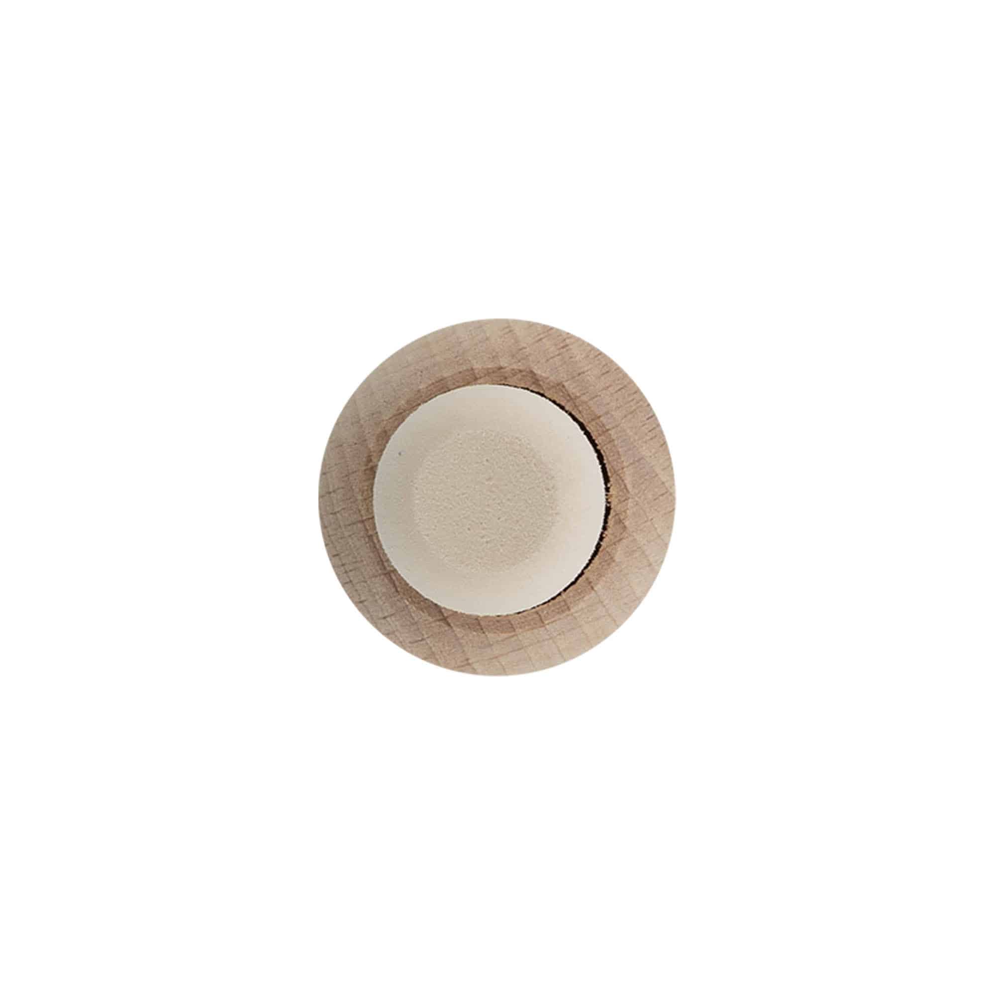 Griffkorken 19 mm «Kugel», Holz/Kunststoff, für Mündung: Kork