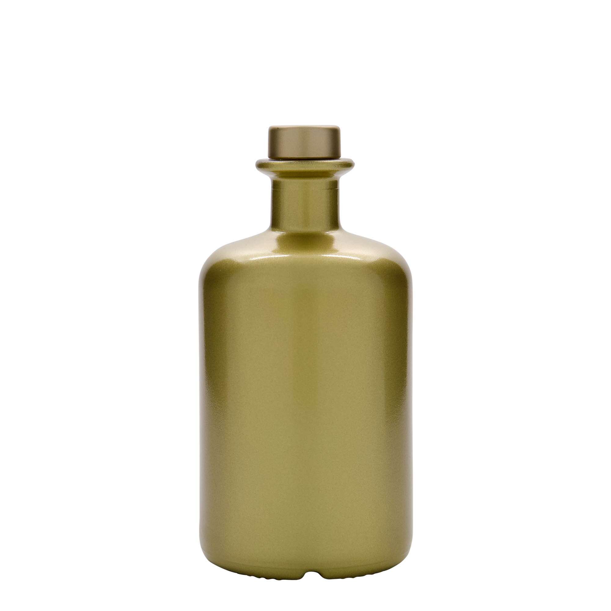 500 ml Glasflasche Apotheker, gold, Mündung: Kork 500 ml Glasflasche Apotheker, gold, Mündung: Kork