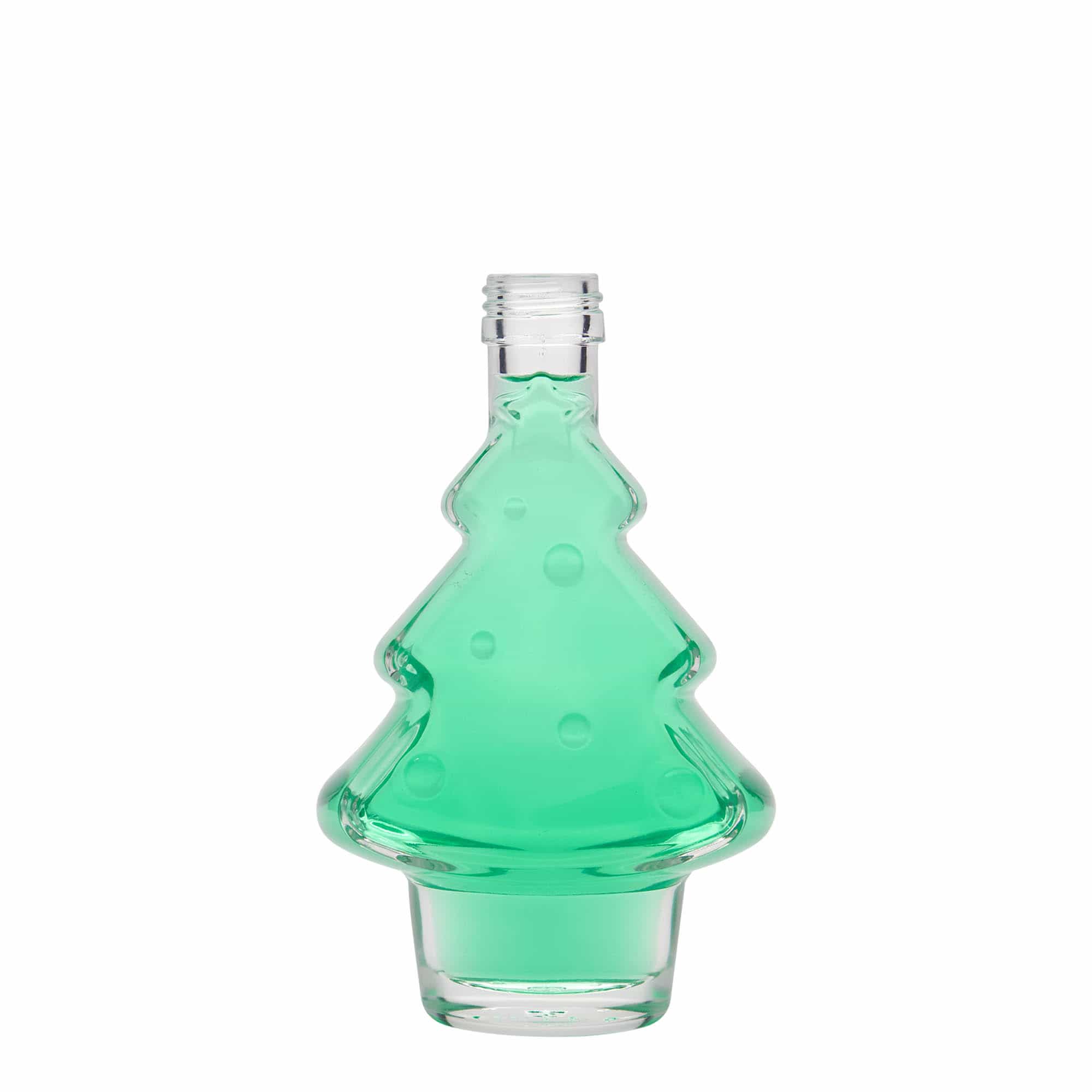 200 ml Glasflasche «Tannenbaum», Mündung: PP 28