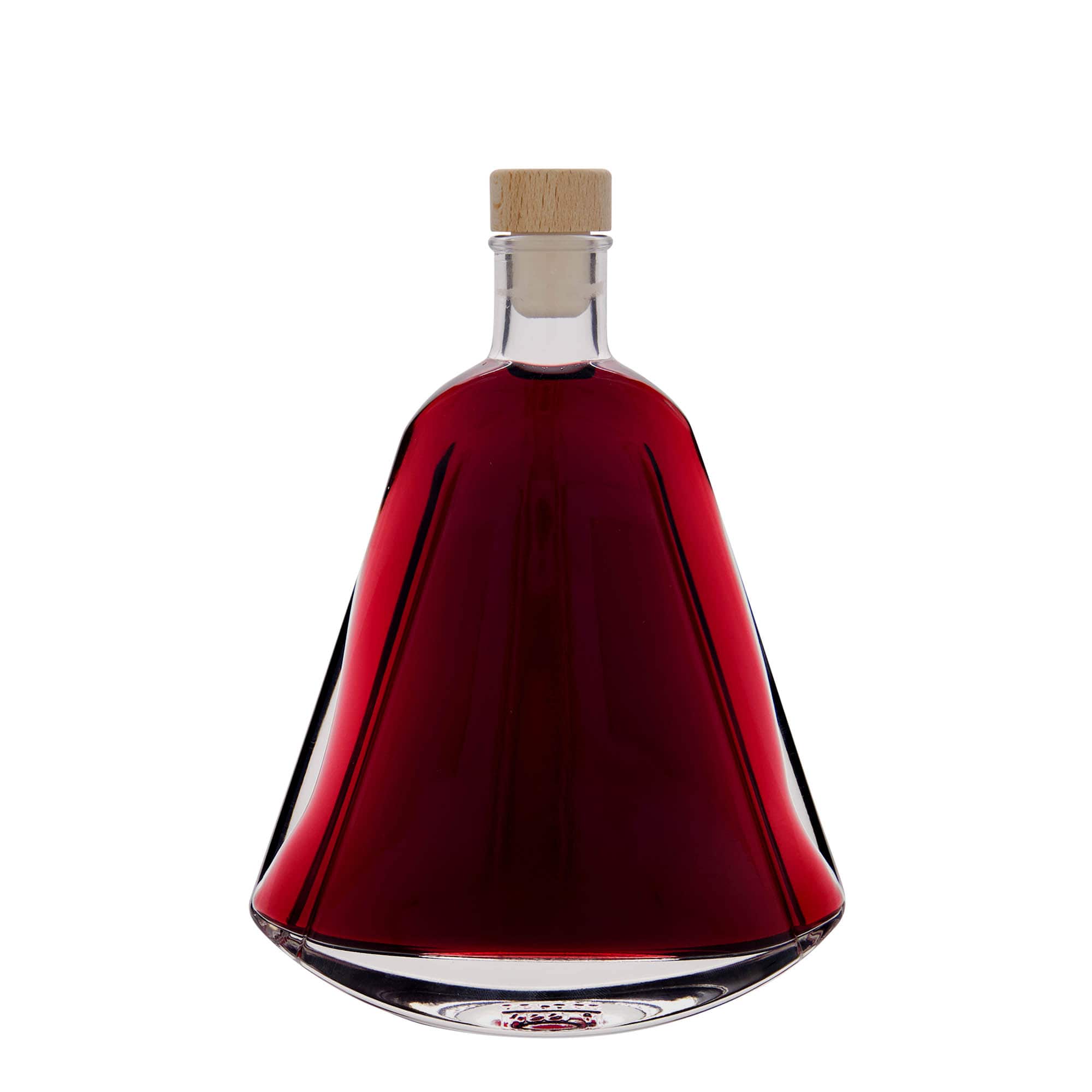 350 ml Glasflasche «Maurizio», oval, Mündung: Kork