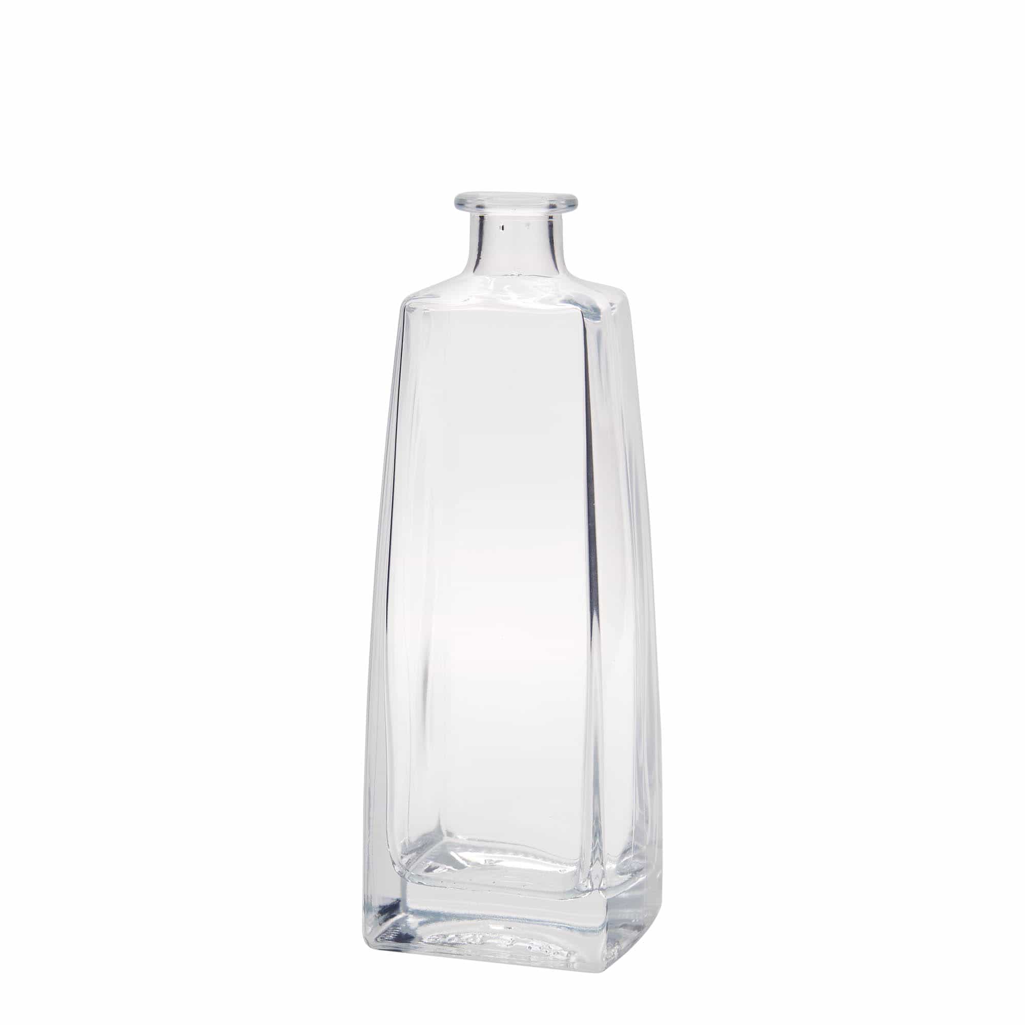 500 ml Glasflasche «Timmy», rechteckig, Mündung: Kork