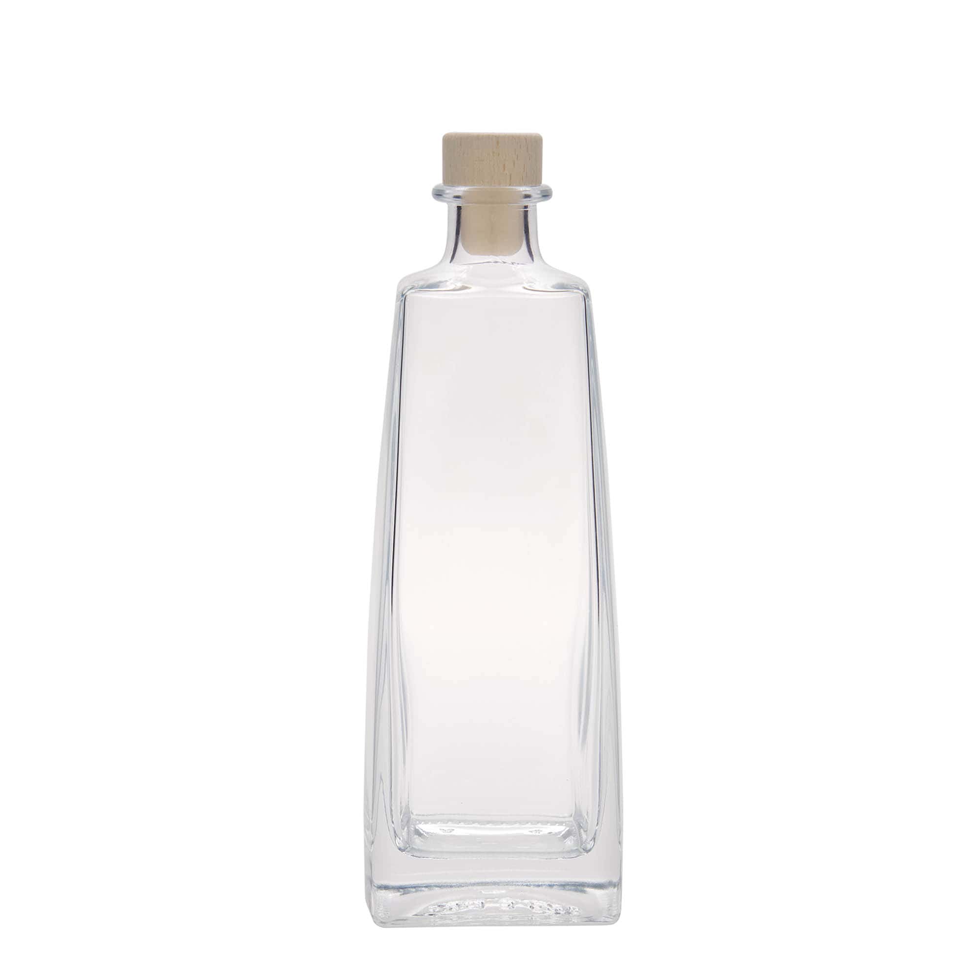 500 ml Glasflasche «Timmy», rechteckig, Mündung: Kork