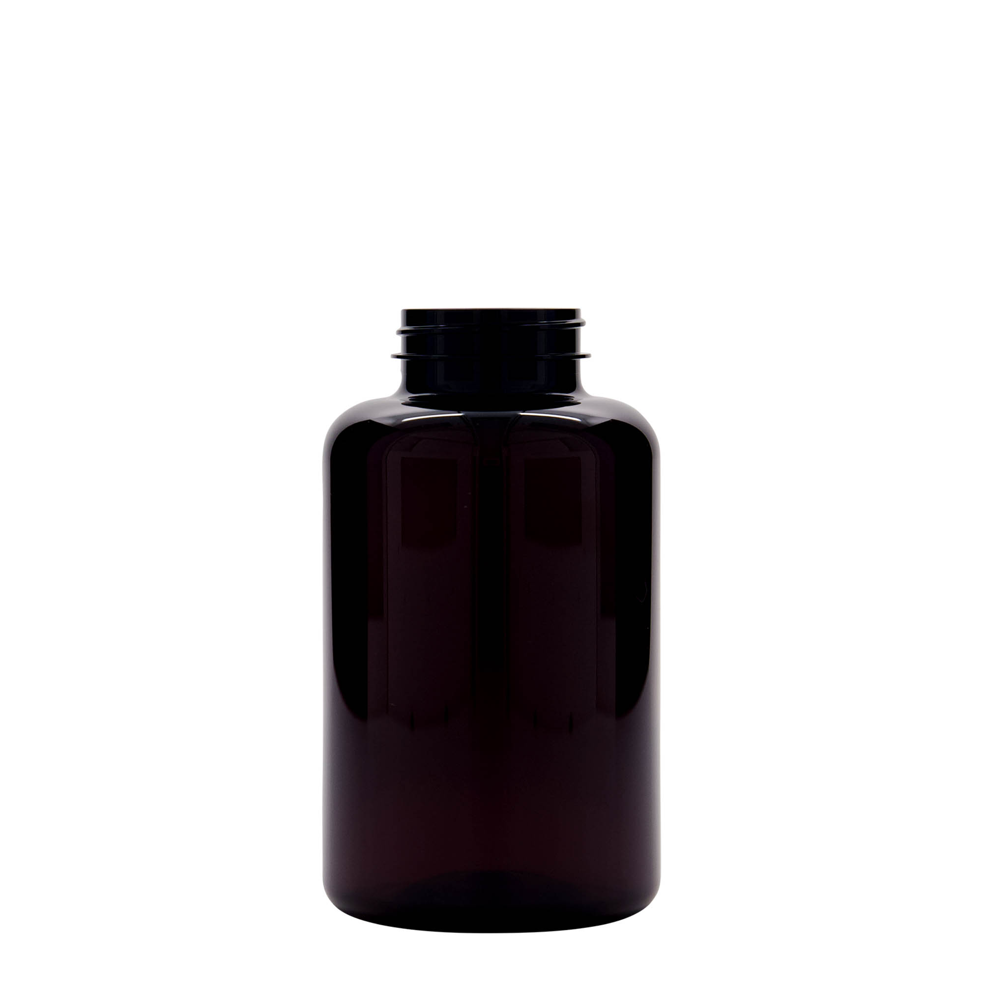 500 ml PET-Packer, Kunststoff, braun, Mündung: 45/400 500 ml PET-Packer, Kunststoff, braun, Mündung: 45/400