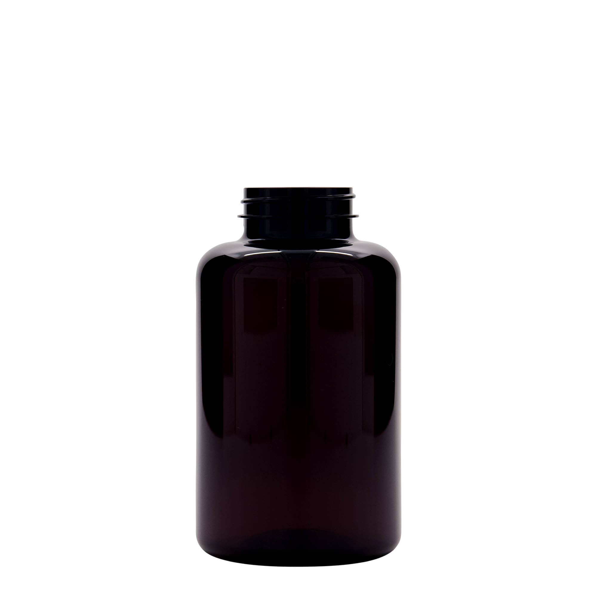 500 ml PET-Packer, Kunststoff, braun, Mündung:  45/400