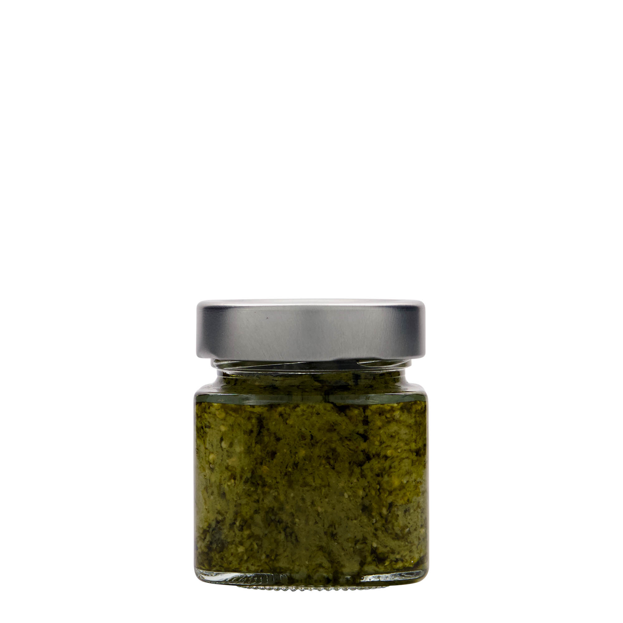 156 ml Vierkantglas 'Funny', Mündung: Deep-Twist-Off (DTO 58)