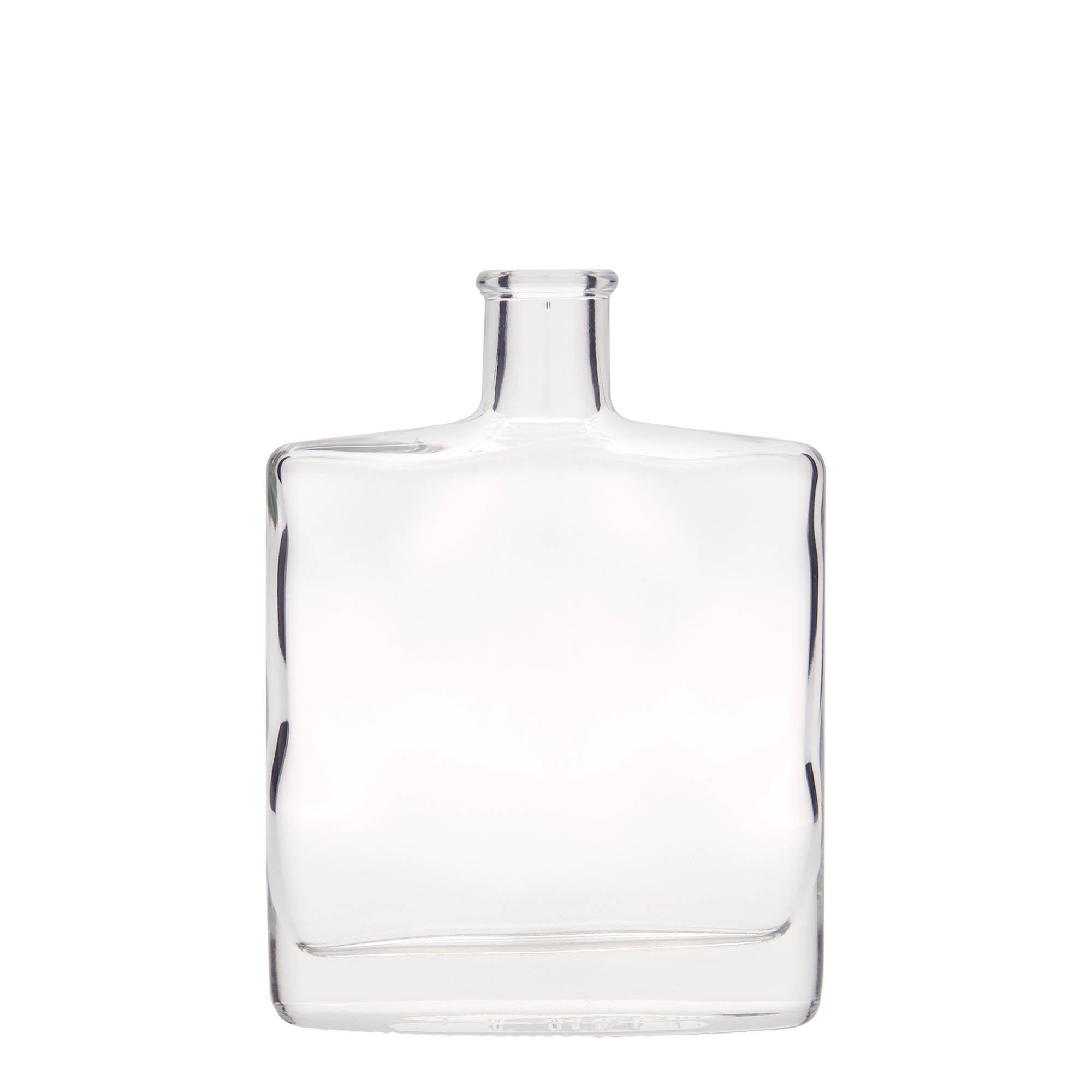 350 ml Glasflasche 'Zorbas', oval, Mündung: Kork