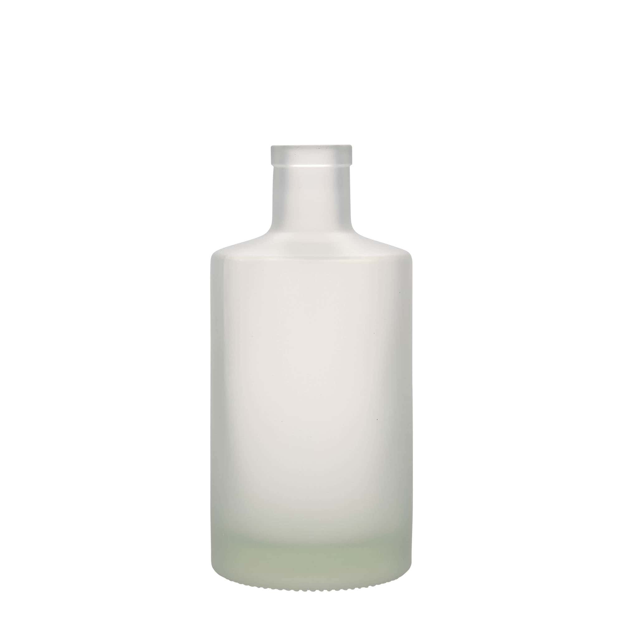 500 ml Glasflasche 'Caroline', geeist, Mündung: Kork 500 ml Glasflasche 'Caroline', geeist, Mündung: Kork
