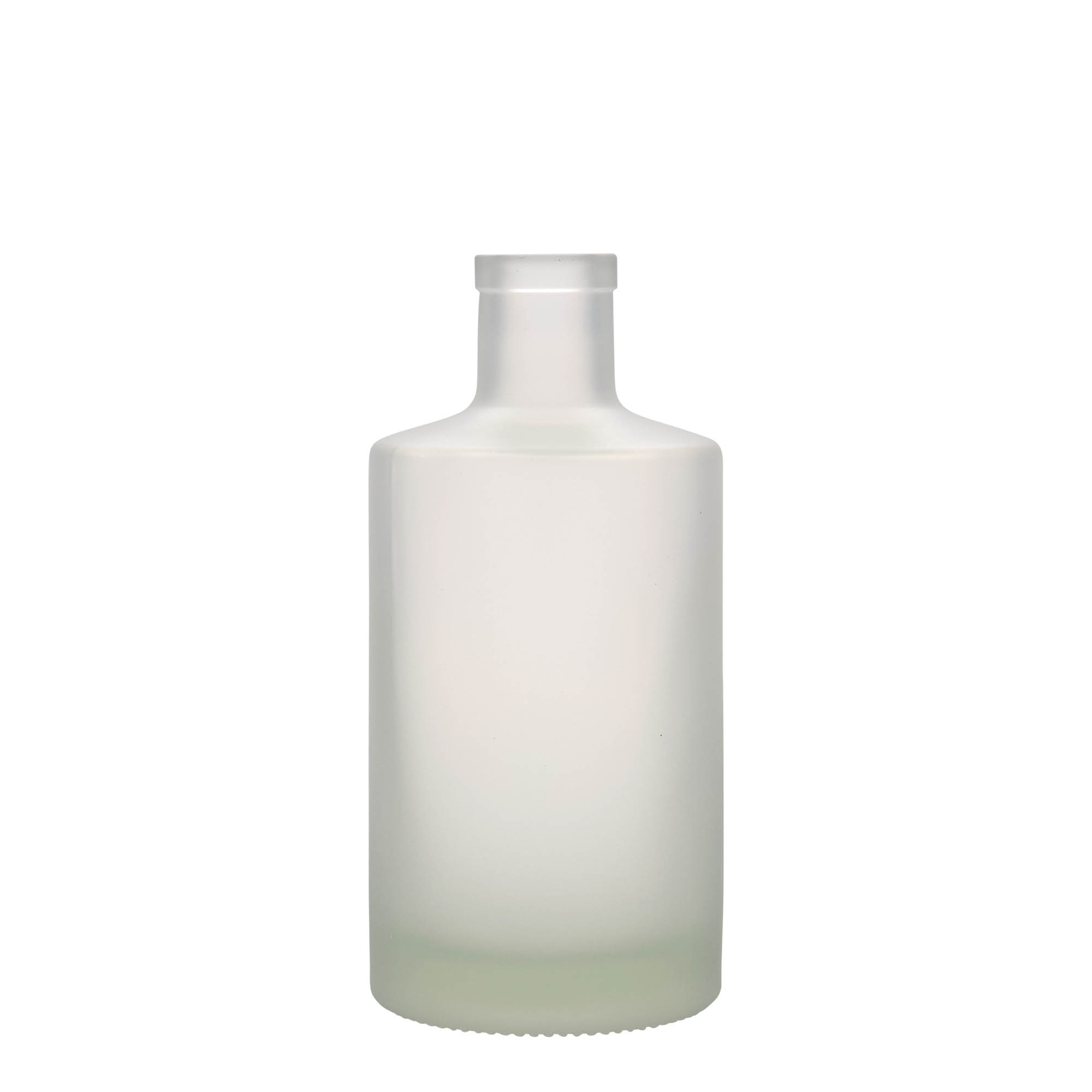 500 ml Glasflasche 'Caroline', geeist, Mündung: Kork 500 ml Glasflasche 'Caroline', geeist, Mündung: Kork