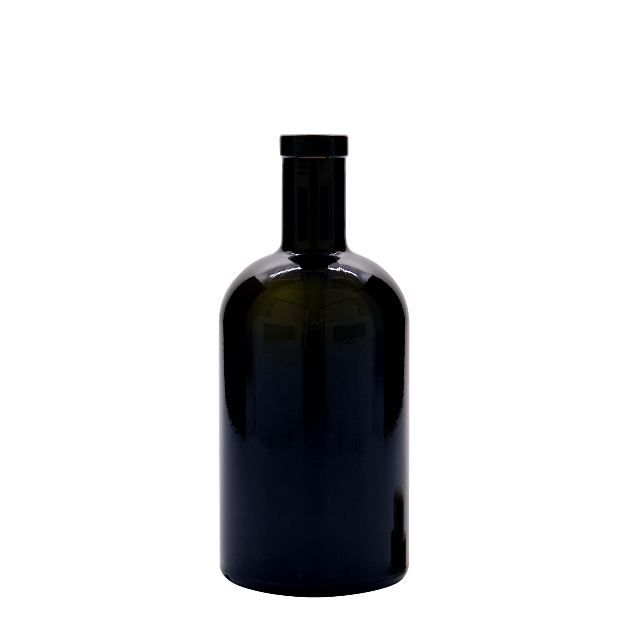 500 ml Glasflasche «Farmacia», antikgrün, Mündung: Kork