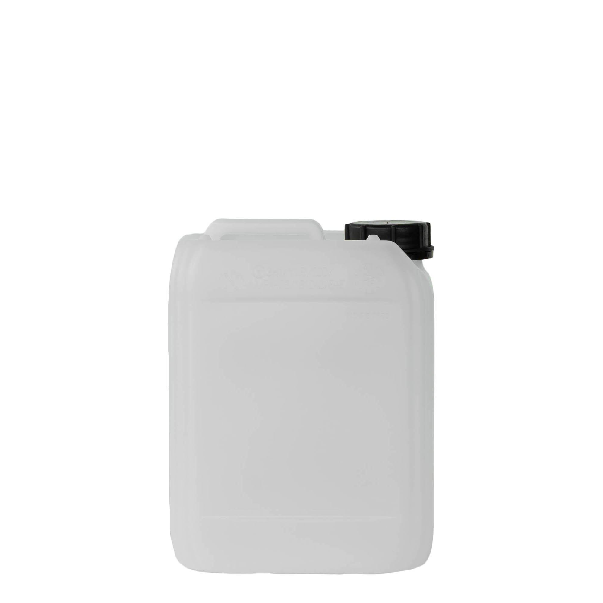 5 l Kanister, rechteckig, HDPE-Kunststoff, natur, Mündung: ND 55 5 l Kanister, rechteckig, HDPE-Kunststoff, natur, Mündung: ND 55