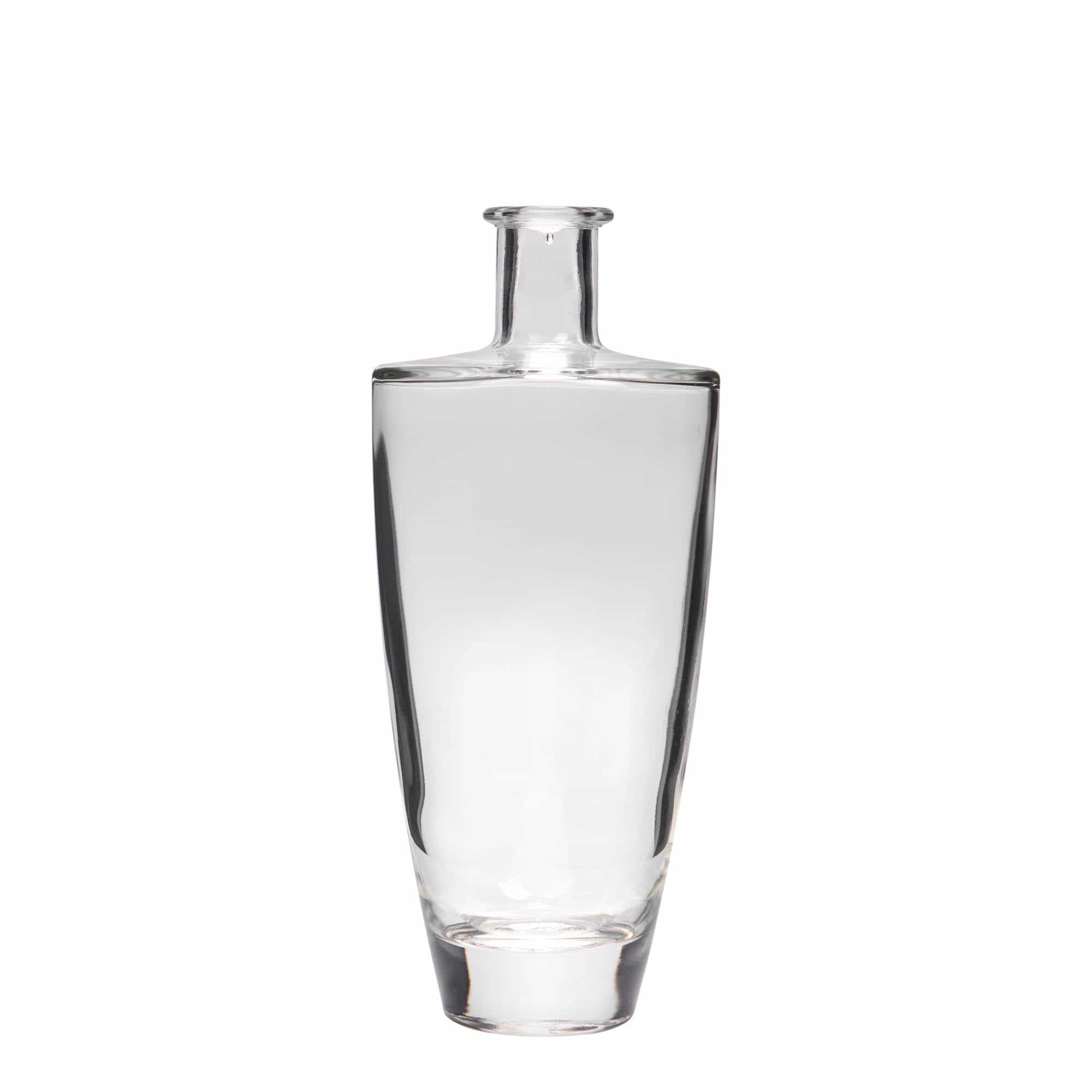 500 ml Glasflasche 'Vanessa', oval, Mündung: Kork 500 ml Glasflasche 'Vanessa', oval, Mündung: Kork