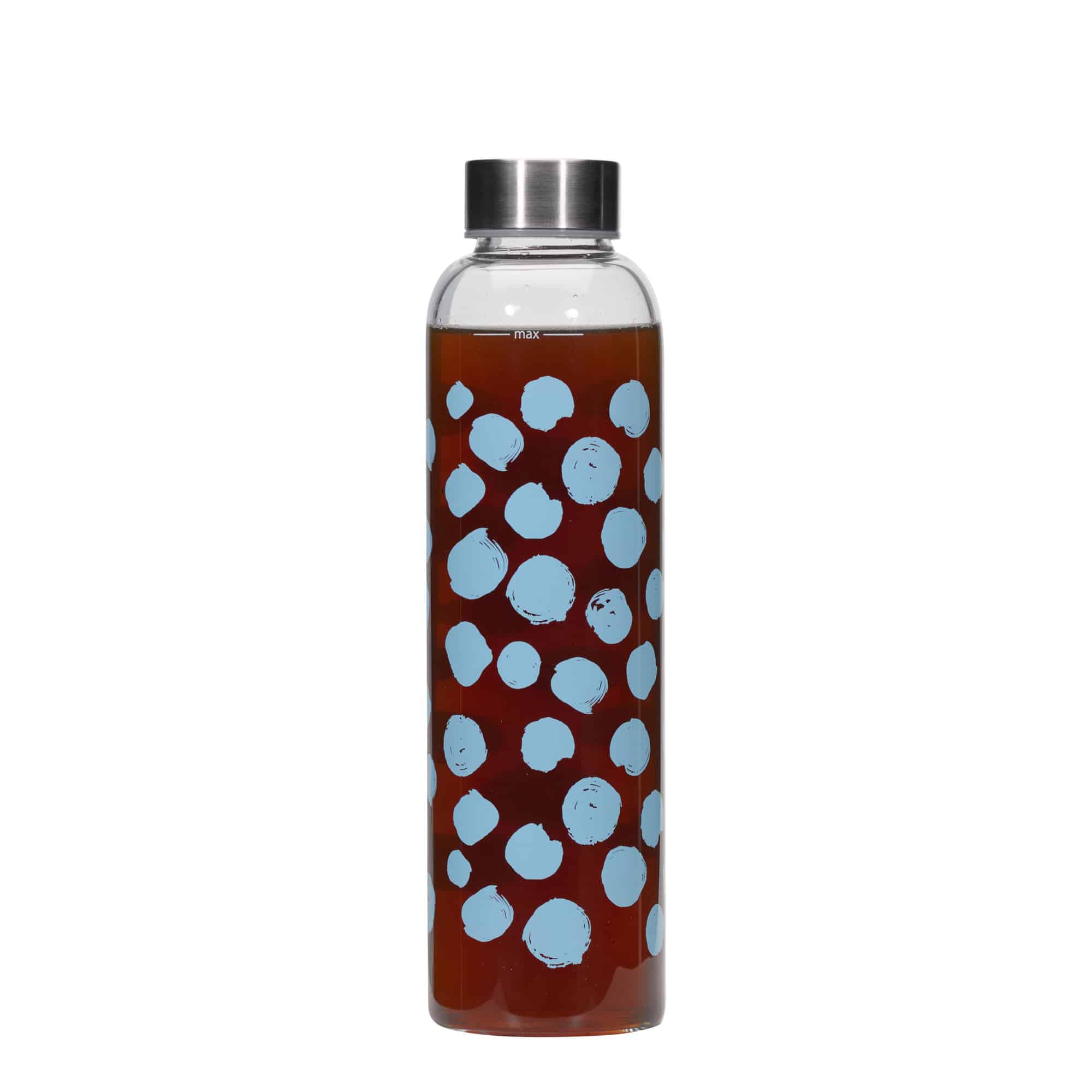 500 ml Trinkflasche «Perseus - Blaue Punkte», Mündung: Schraubverschluss