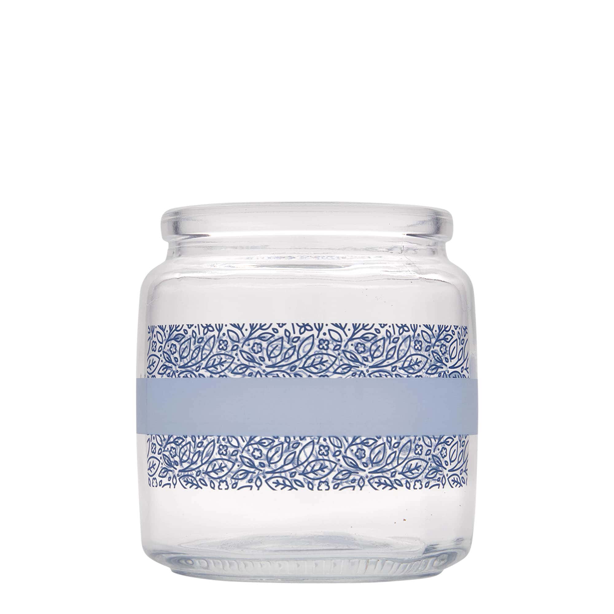 750 ml Korkenglas «Giara», Motiv: Naturalmente blu, Mündung: Kork