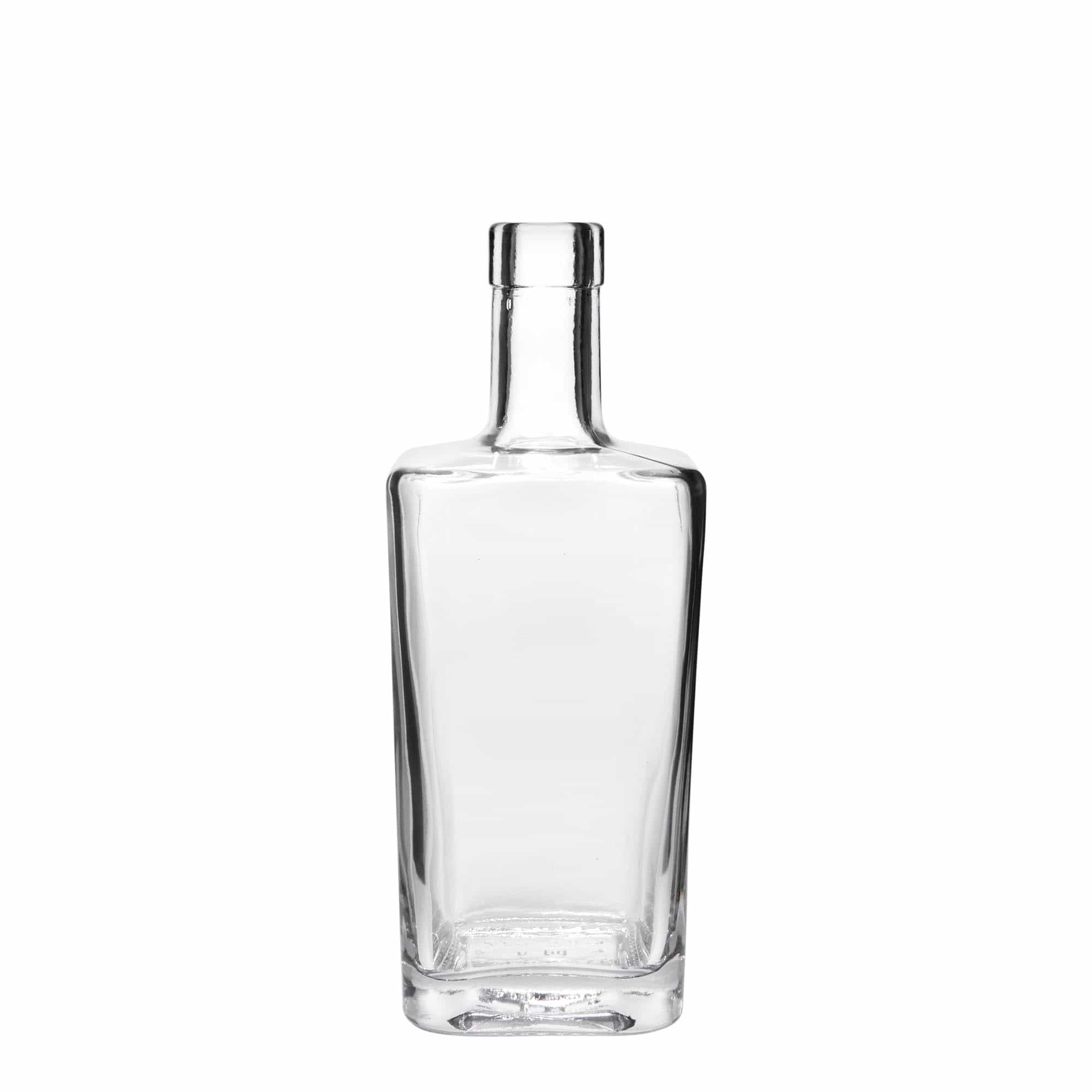 500 ml Glasflasche «Noel», quadratisch, Mündung: Kork
