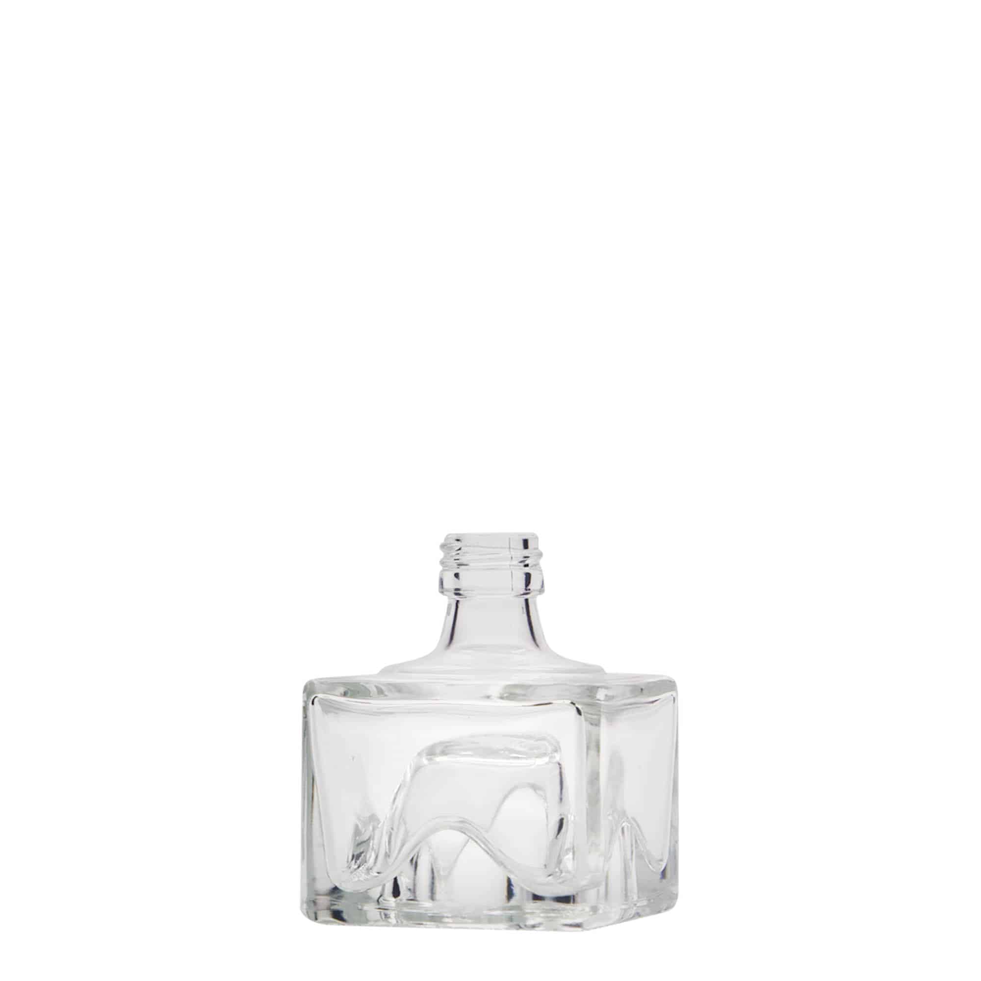 40 ml Glasflasche «Cocolores», quadratisch, Mündung: PP 18