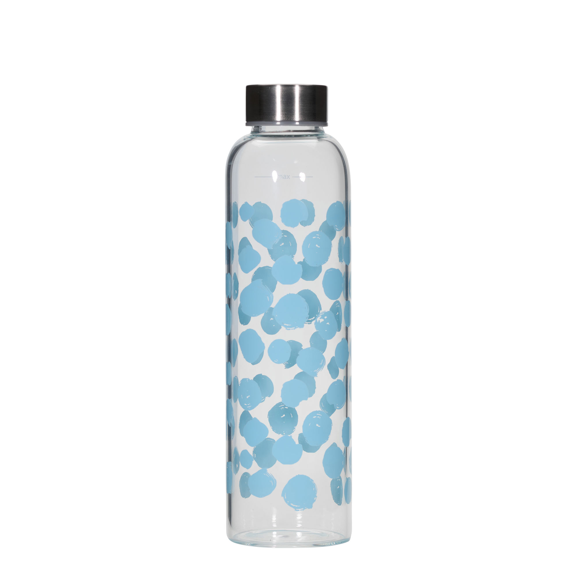 500 ml Trinkflasche 'Perseus - Blaue Punkte', Mündung: Schraubverschluss