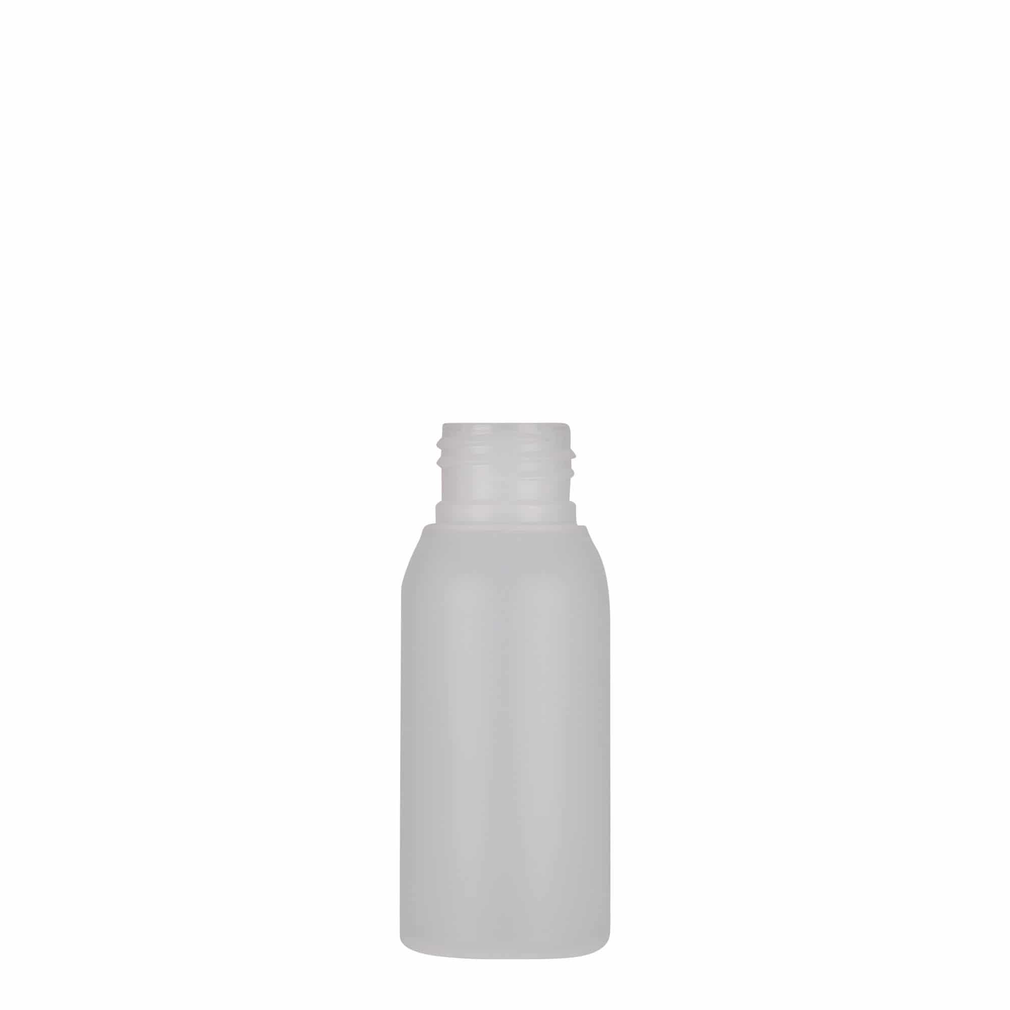 50 ml Kunststoffflasche 'Tuffy', HDPE, natur, Mündung: 24/410