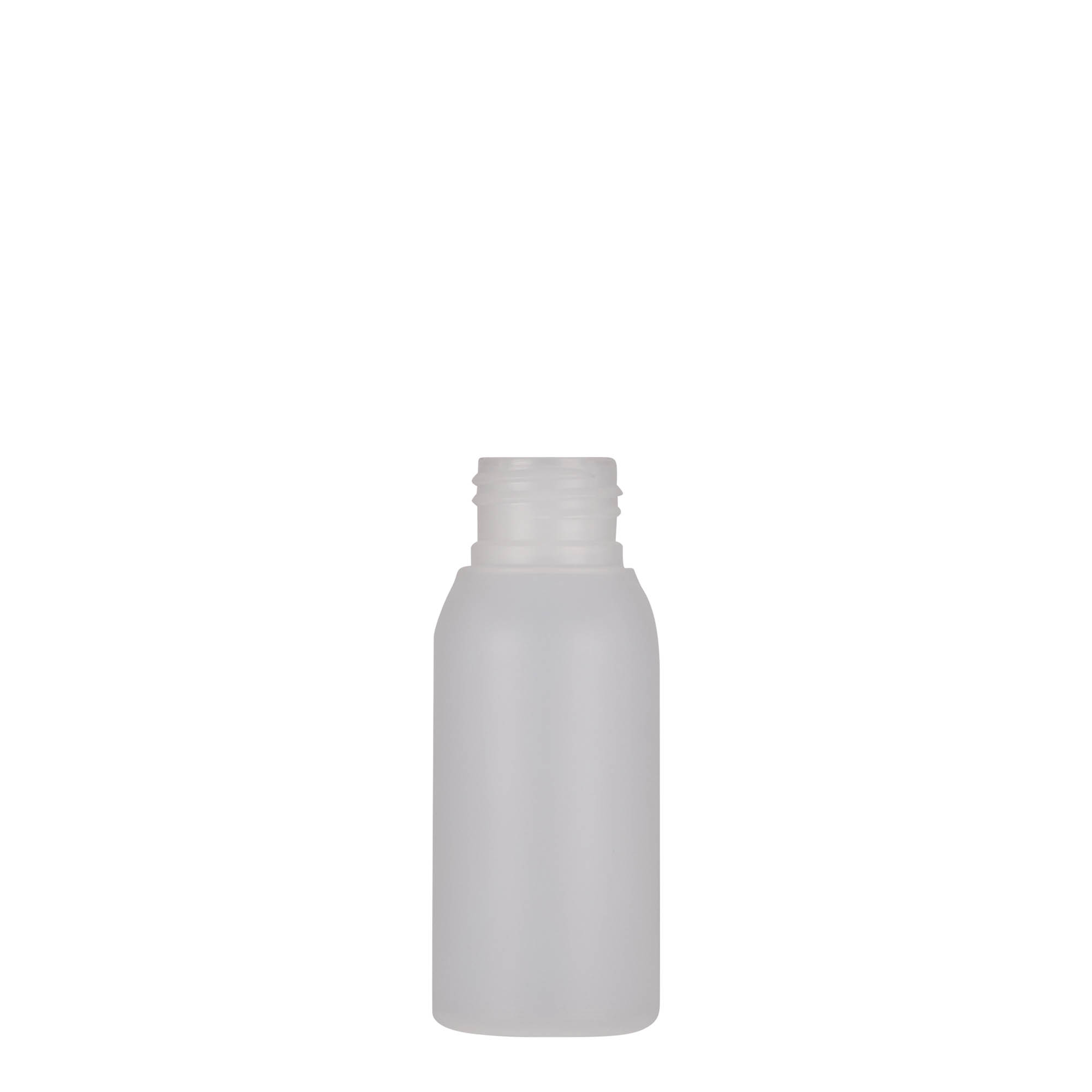 50 ml Kunststoffflasche «Tuffy», HDPE, natur, Mündung:  24/410