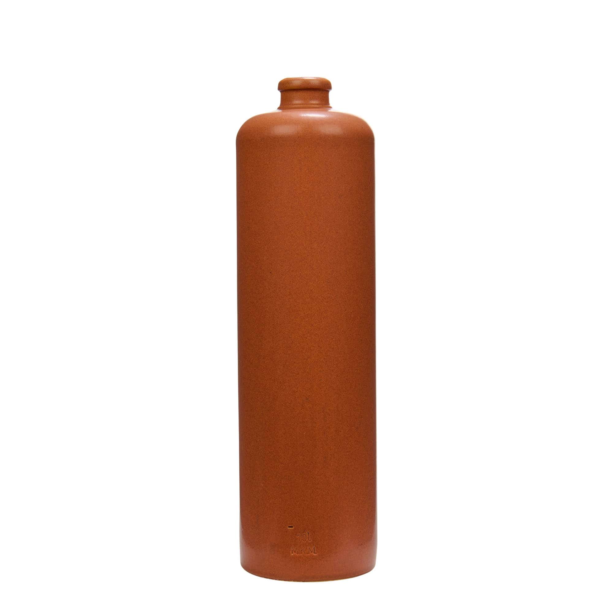 1.000 ml Tonkrug, Steinzeug, rot-braun, Mündung: Kork 1.000 ml Tonkrug, Steinzeug, rot-braun, Mündung: Kork