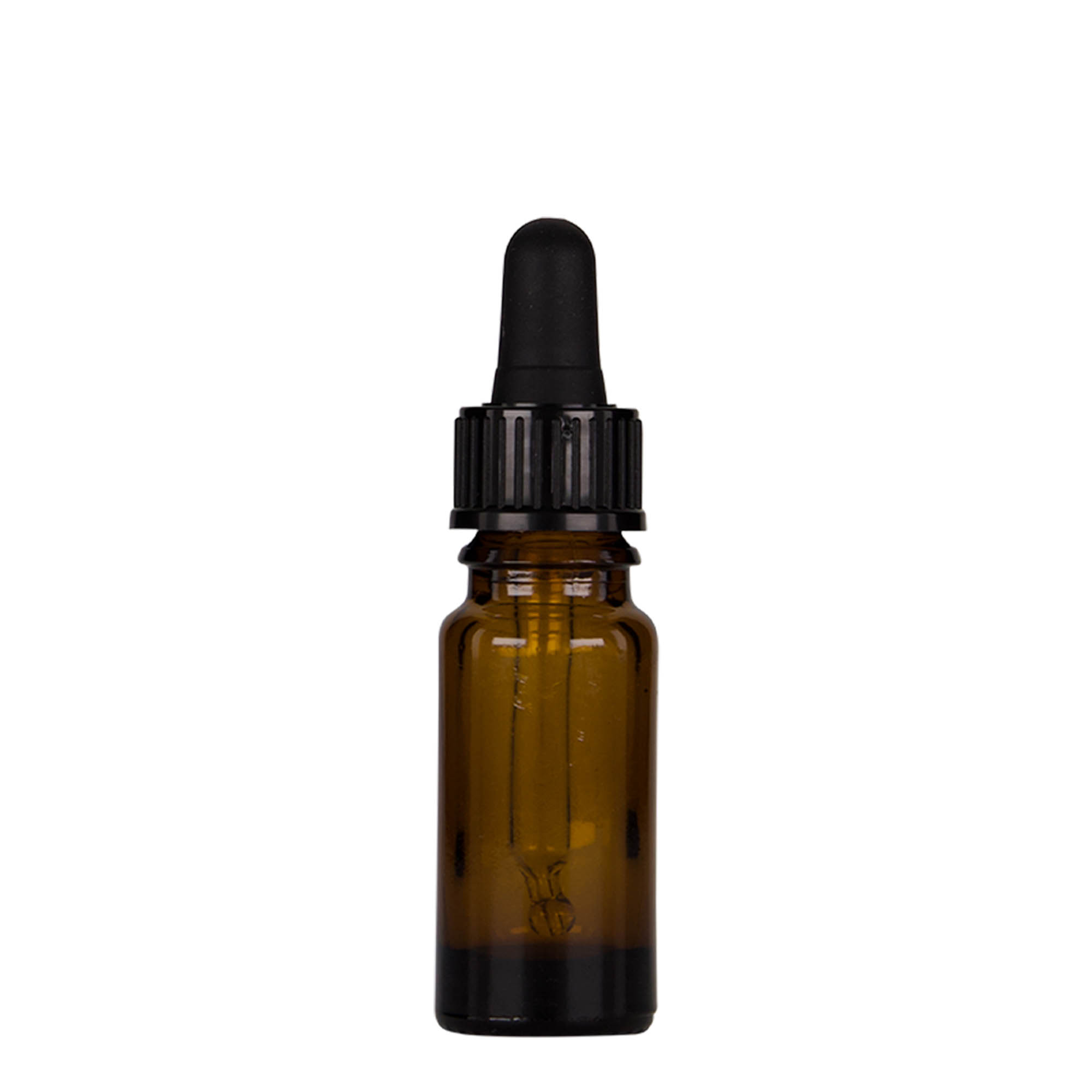 10 ml Pipettenflasche Medizin, Glas, braun-schwarz, Mündung: DIN 18 10 ml Pipettenflasche Medizin, Glas, braun-schwarz, Mündung: DIN 18