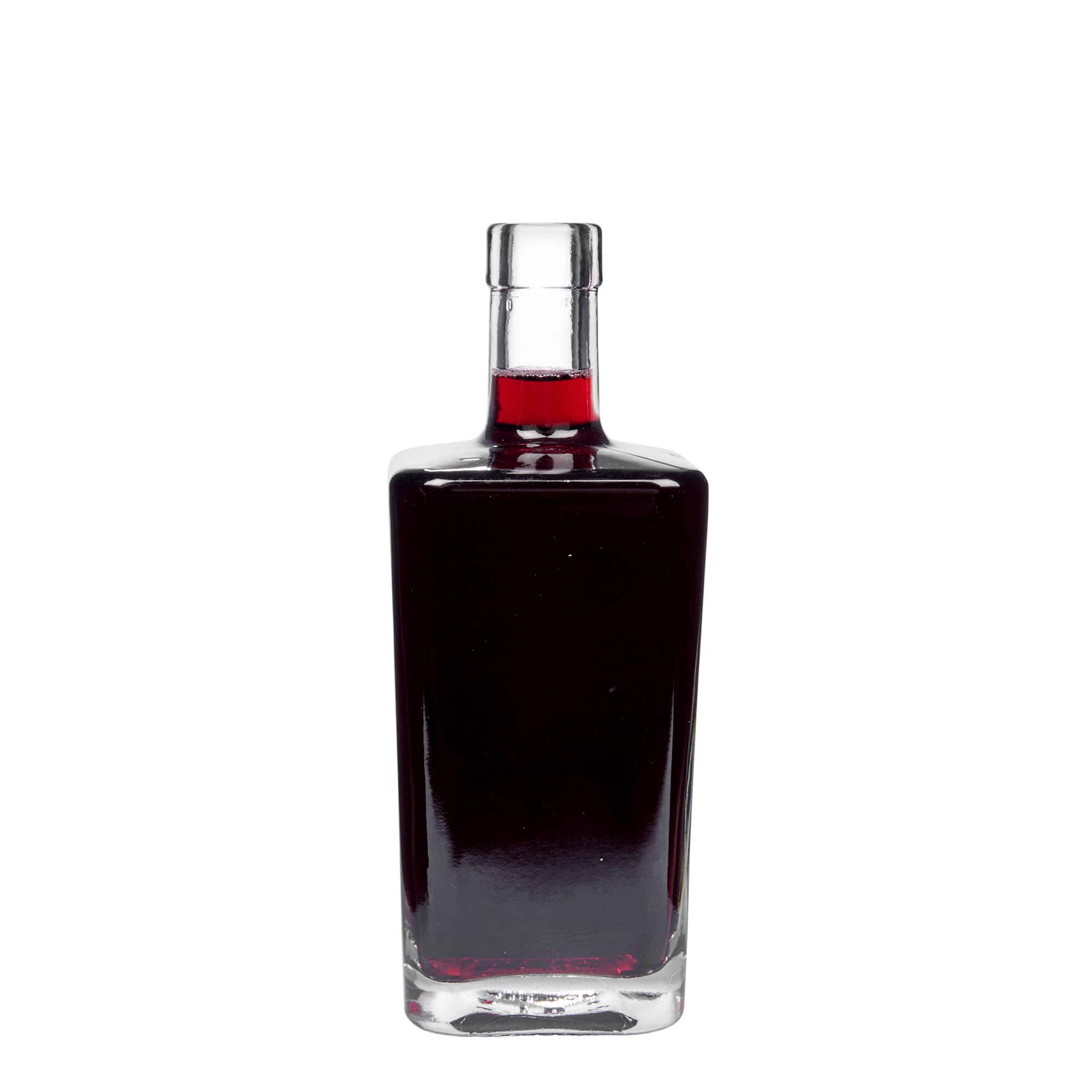 500 ml Glasflasche «Noel», quadratisch, Mündung: Kork