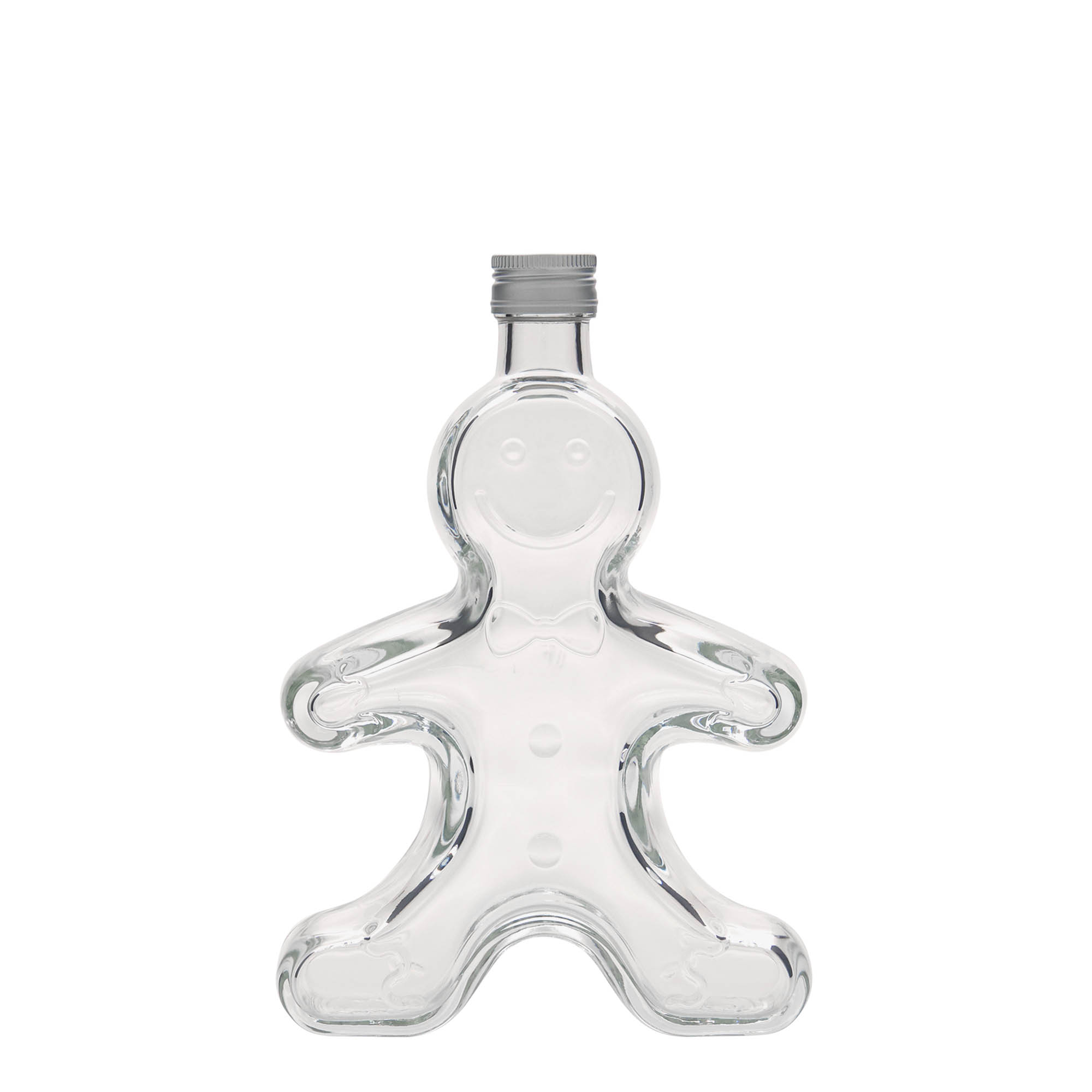 250 ml Glasflasche «Lebkuchenmann», Mündung: PP 24