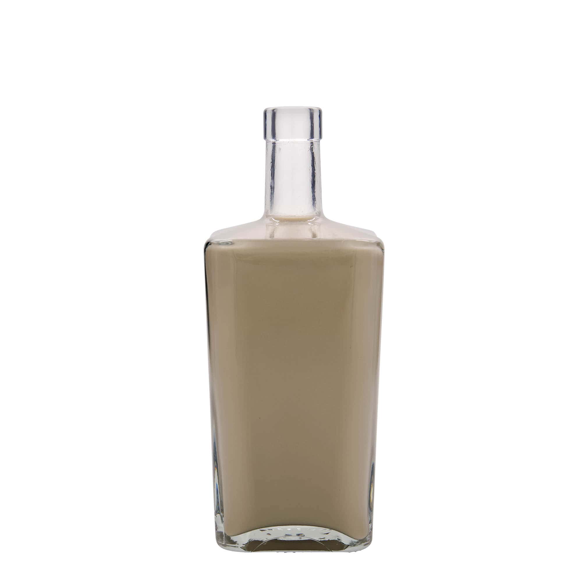700 ml Glasflasche 'Noel', quadratisch, Mündung: Kork 700 ml Glasflasche 'Noel', quadratisch, Mündung: Kork