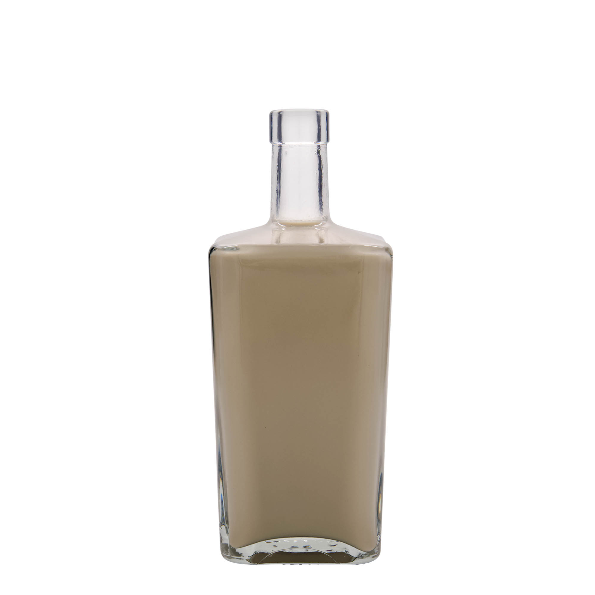 700 ml Glasflasche «Noel», quadratisch, Mündung: Kork